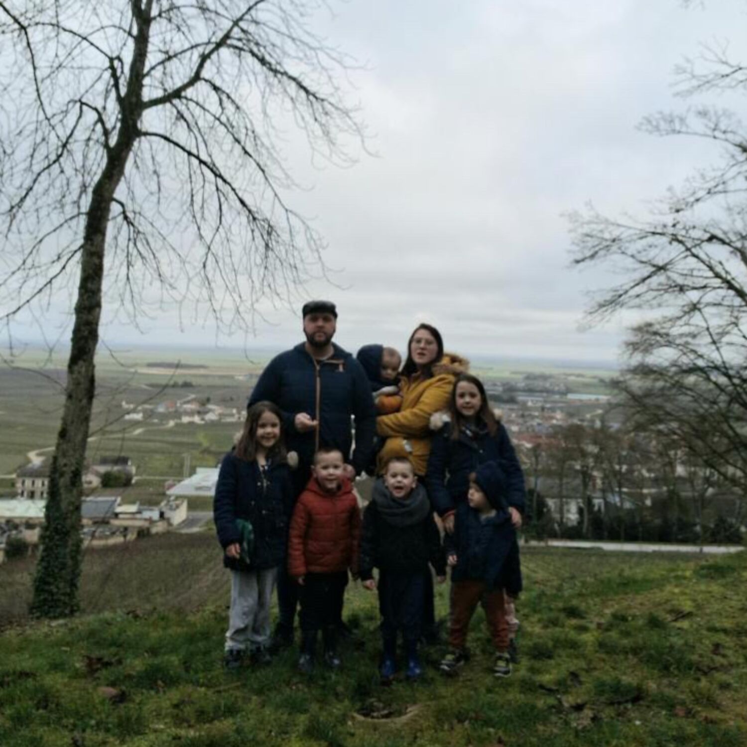 Famille de randonneurs