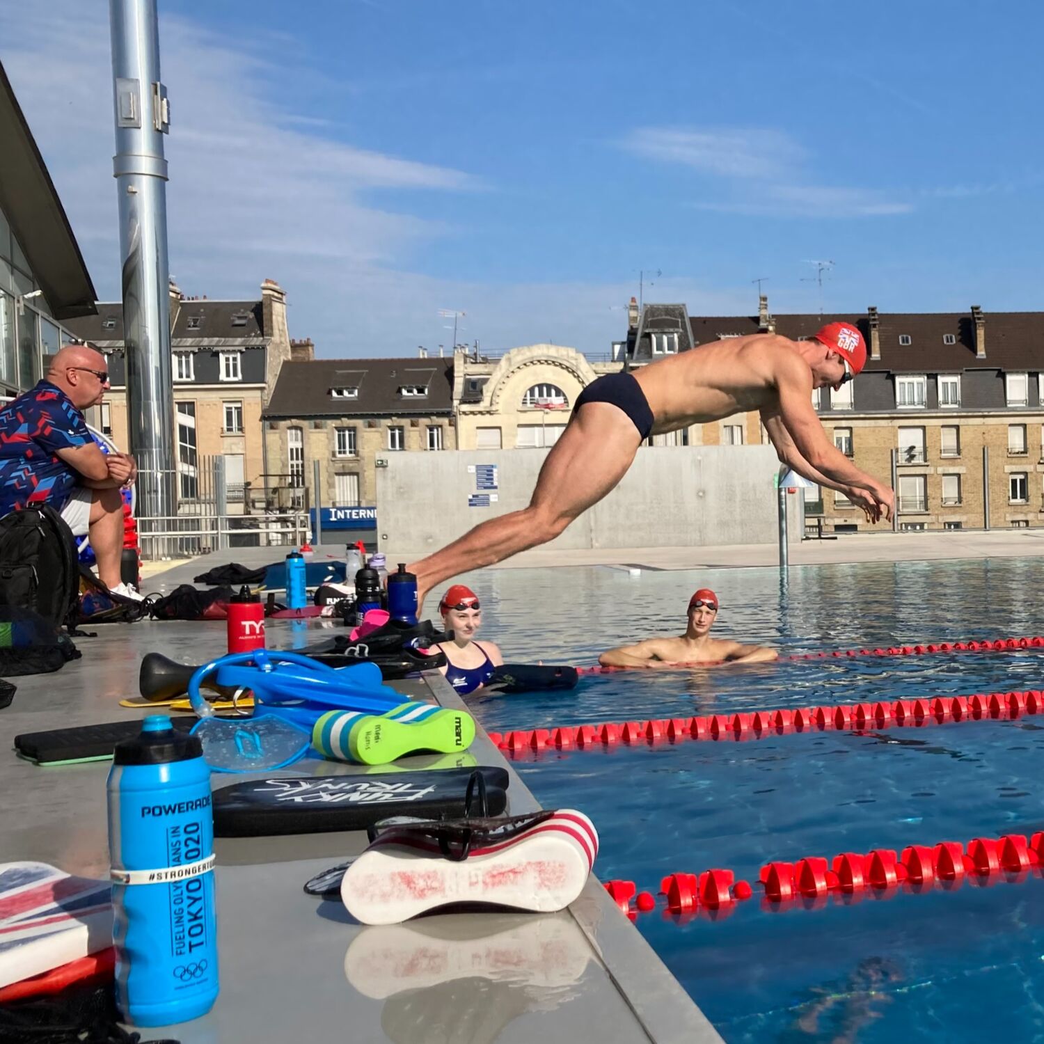 JO 2024 : les nageurs britanniques en préparation à Reims