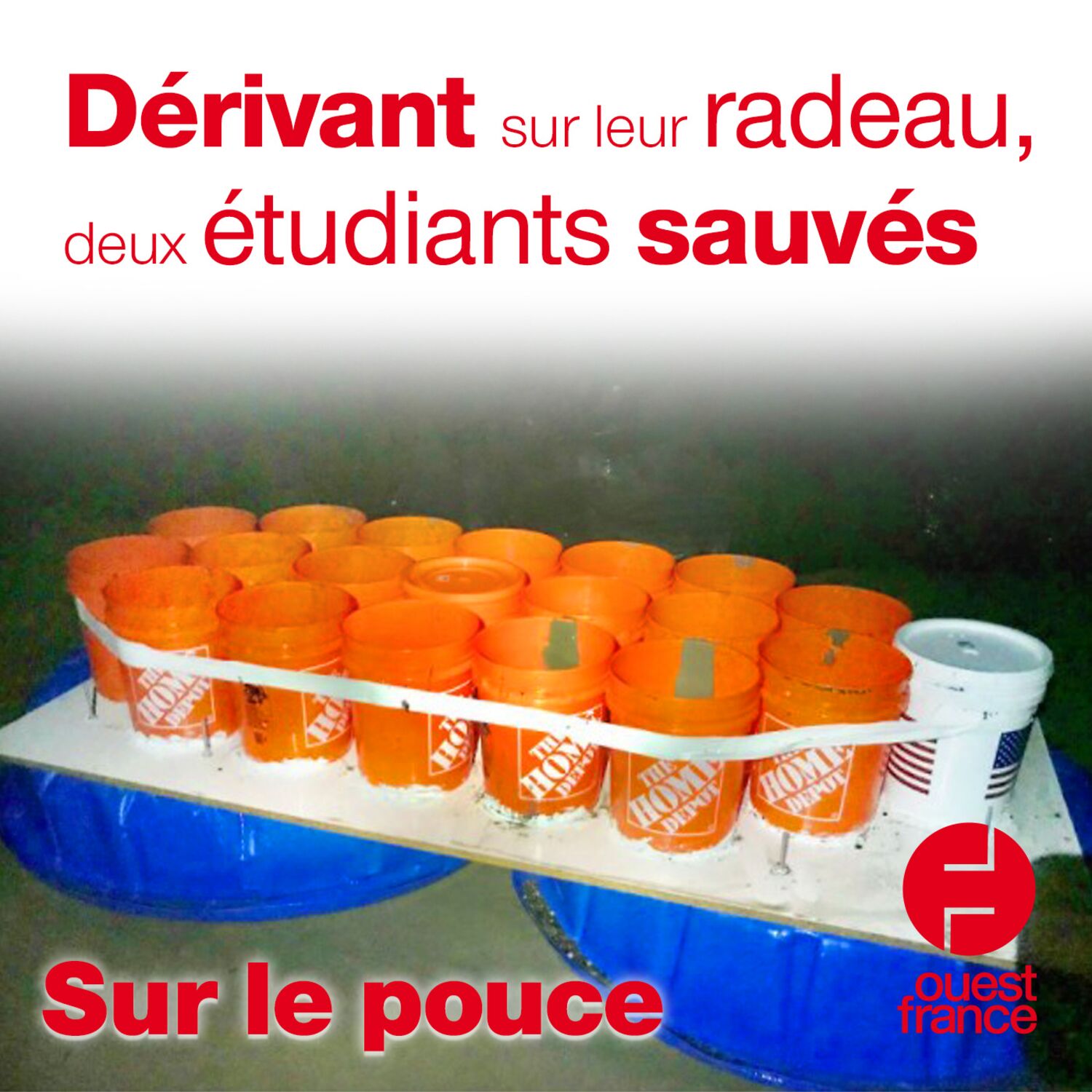11 mai 2021 - Dérivant sur leur radeau, deux étudiants sauvés