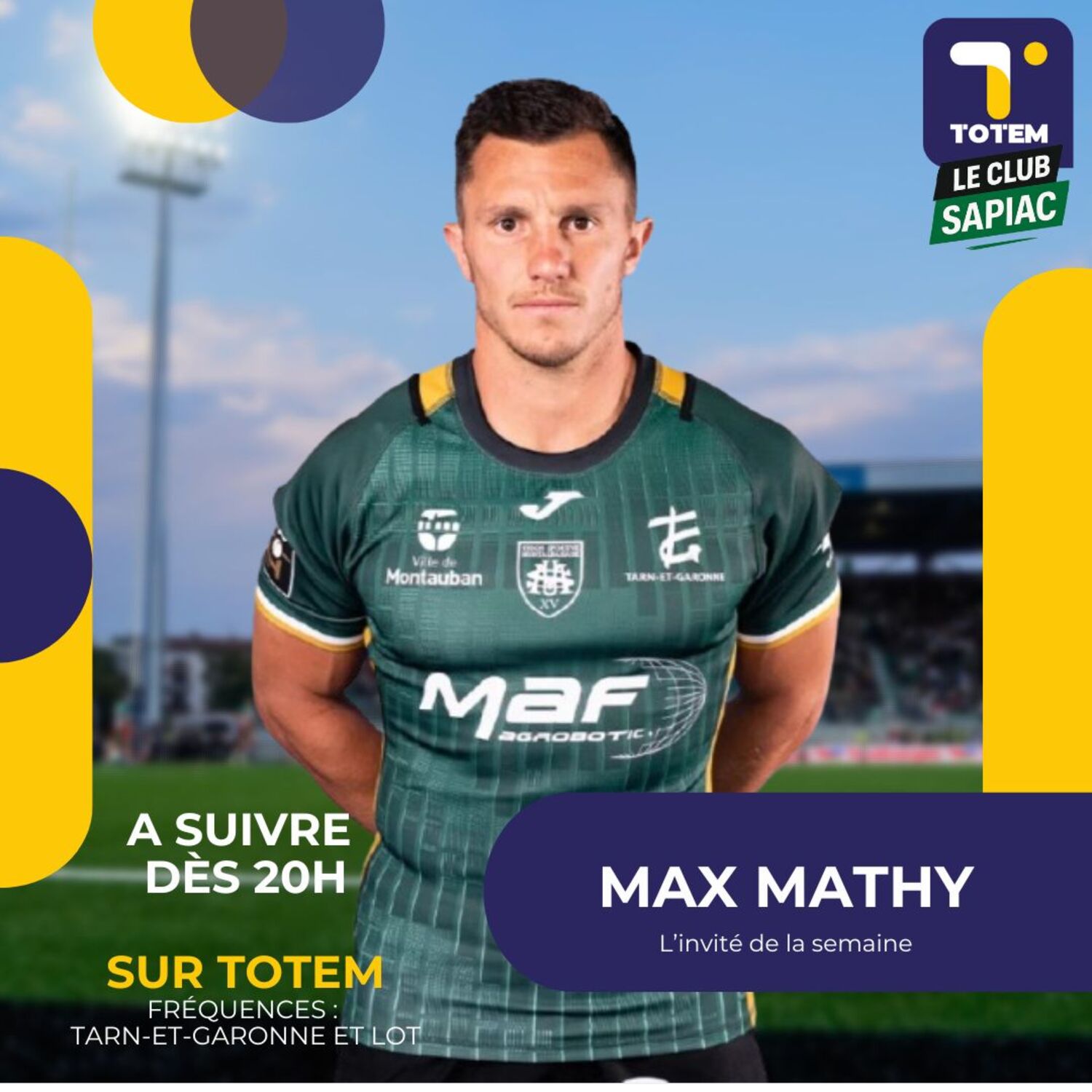Max Mathy invité du Club Sapiac, entre deux rencontres en rouge et...