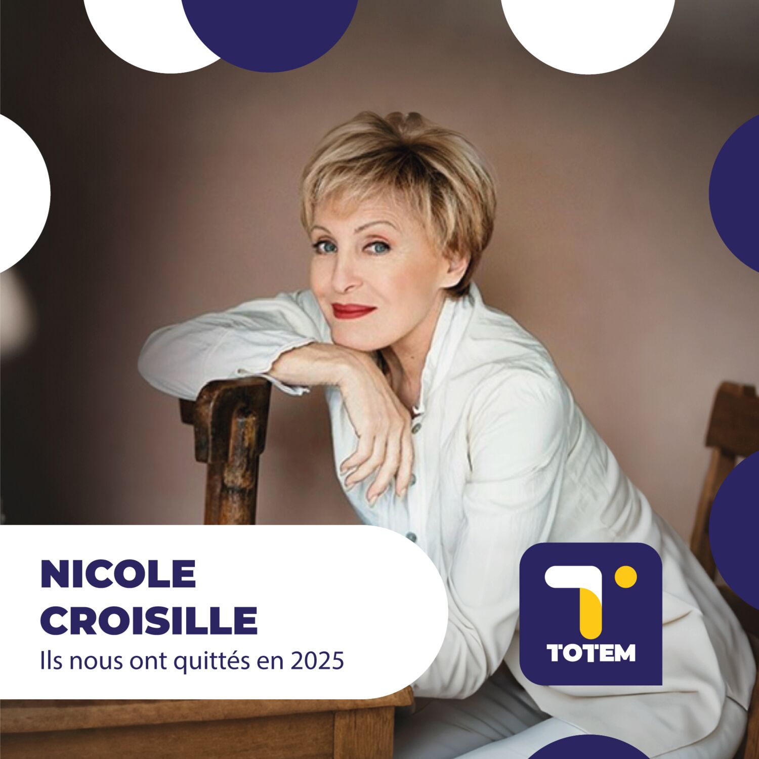 ILS NOUS ONT QUITTÉS EN 2025 - Nicole Croisille, artiste dans l'âme...
