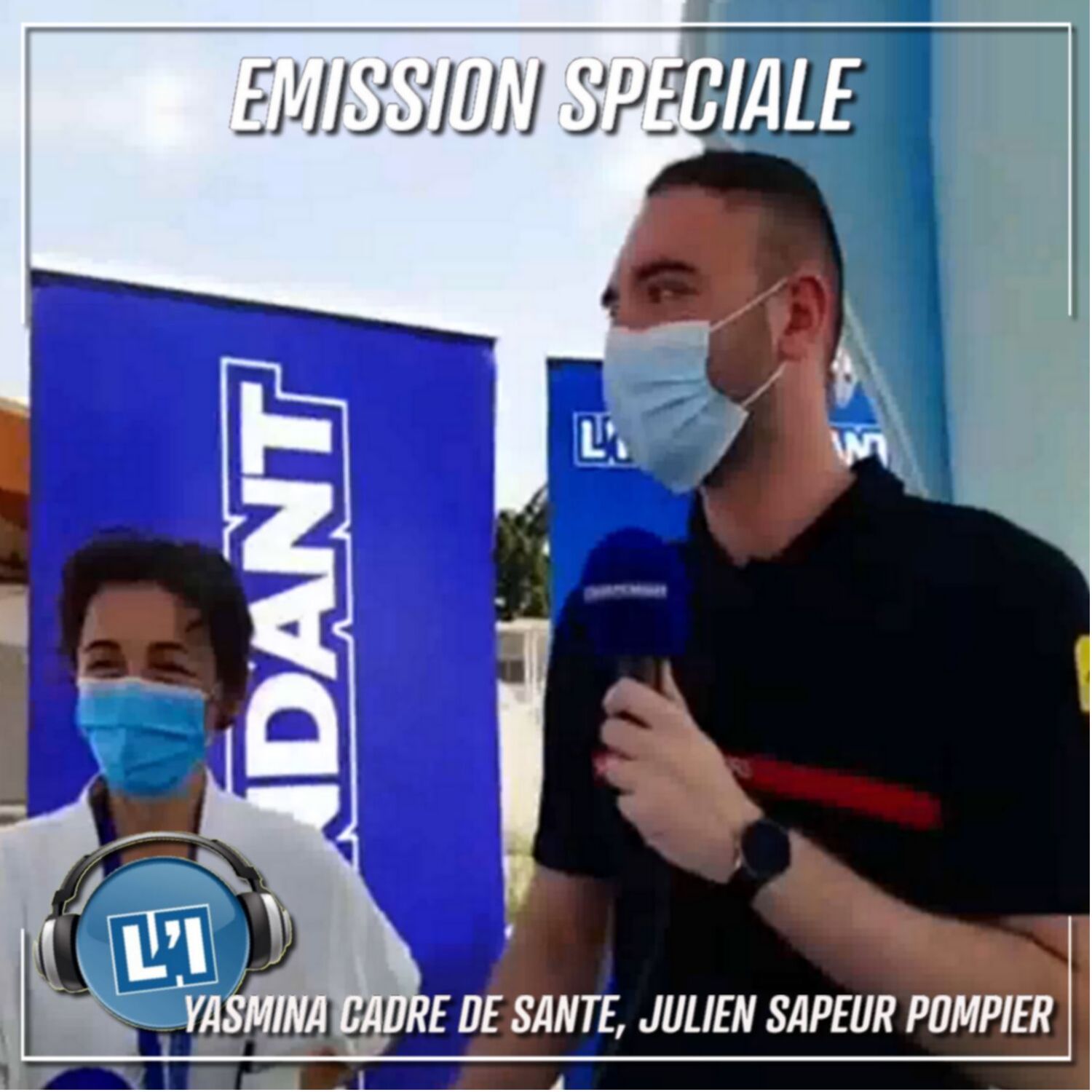 Au centre de vaccination avec Julien Marchand et Yasmina Djaouti