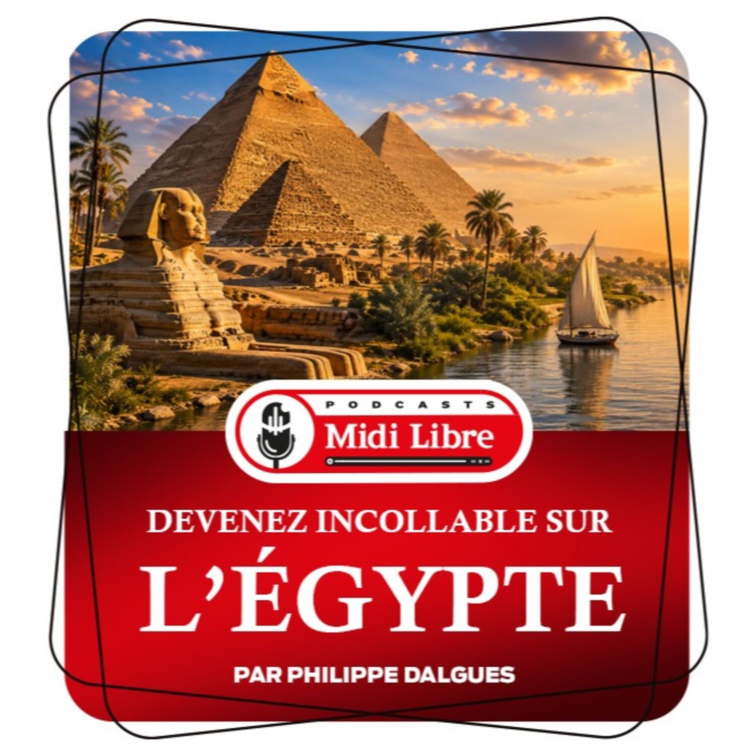 3 questions pour briller à la machine à café : l’Égypte (Nil, pyramides de Gizeh, sphinx) episode artwork