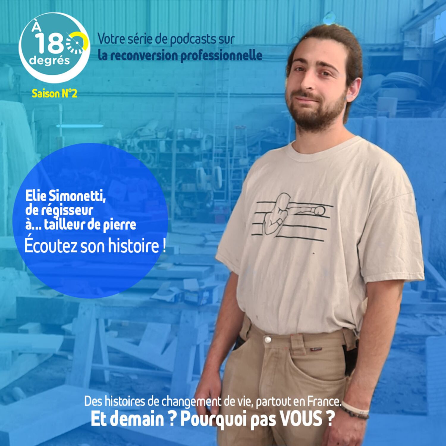 à 180°, épisode 9 - Saison 02 : De régisseur à... tailleur de pierre