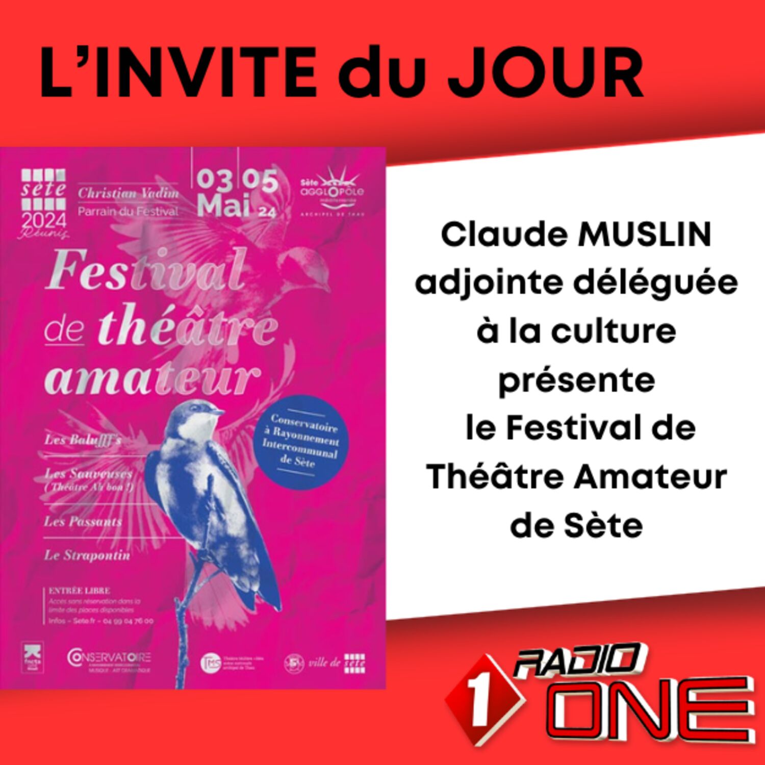 Claude MUSLIN "Festival de Théâtre Amateur"