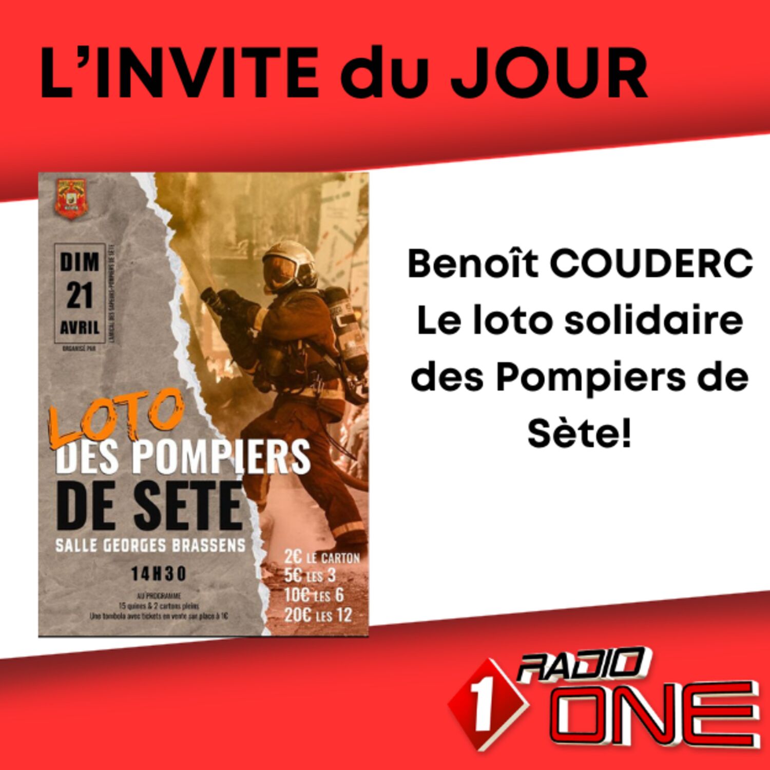 Benoît COUDERC: Le Loto Solidaire des Pompiers de Sète