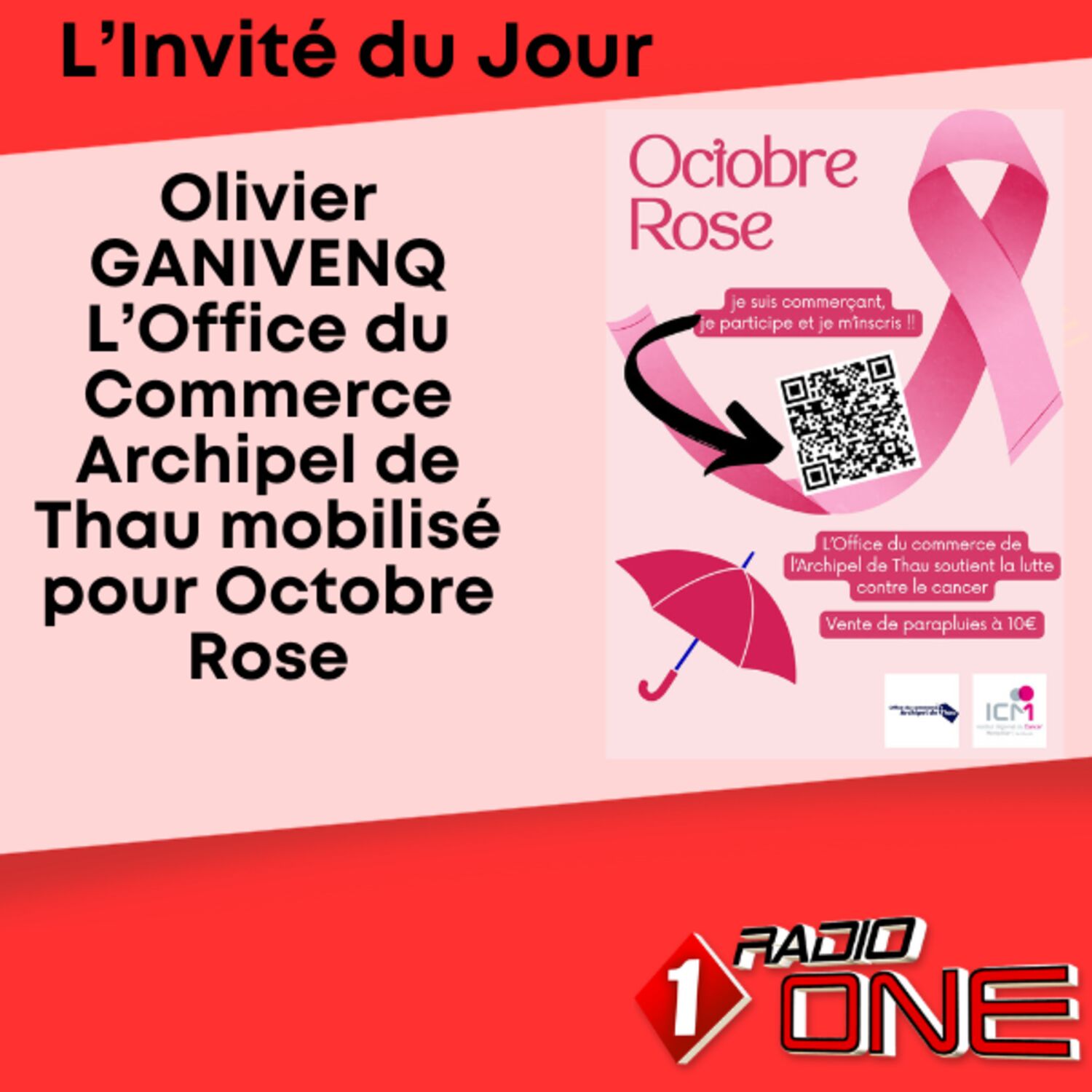Olivier GANIVENQ : L'Office du Commerce Archipel de Thau se mobilise pour Octobre Rose