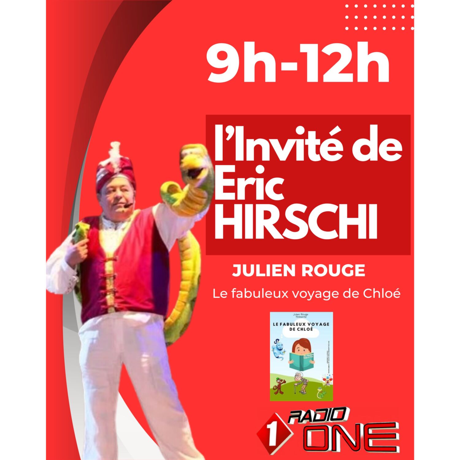 Julien Rouge, ventriloque