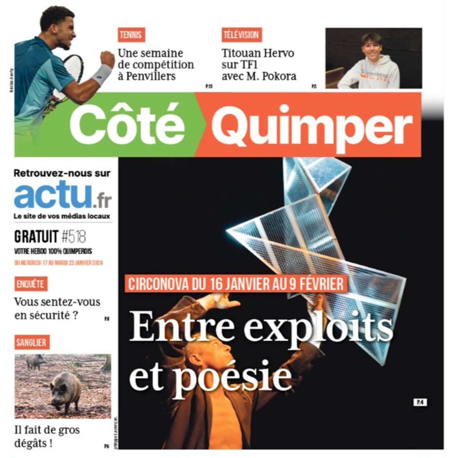 Cette semaine dans Côté Quimper.