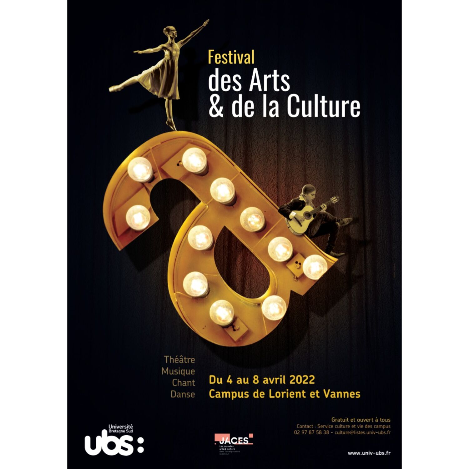 Festival des Arts et de la Culture à l'Université de Bretagne Sud du 4 au 8 avril