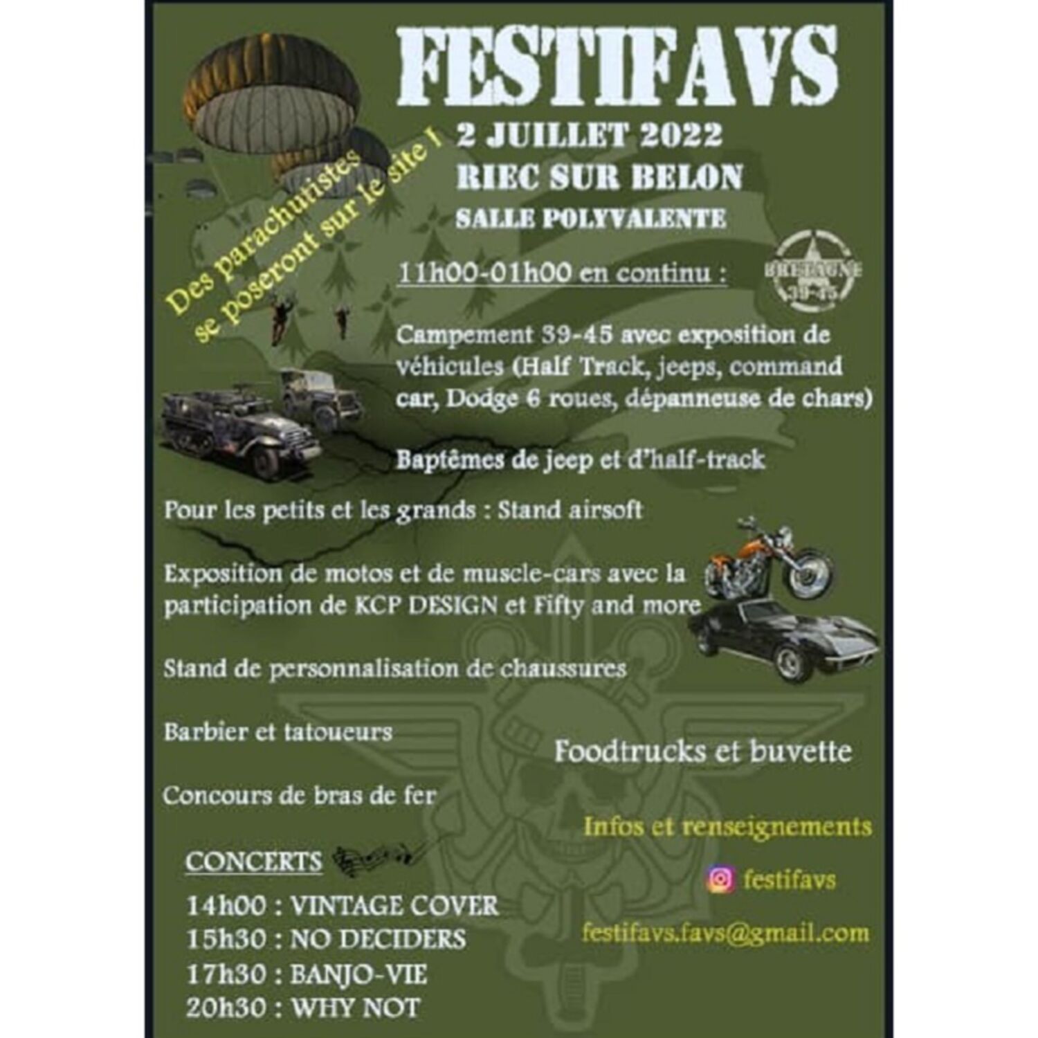 Riec sur Belon accueille la 2ème édition du FestiFavs le 2 juillet