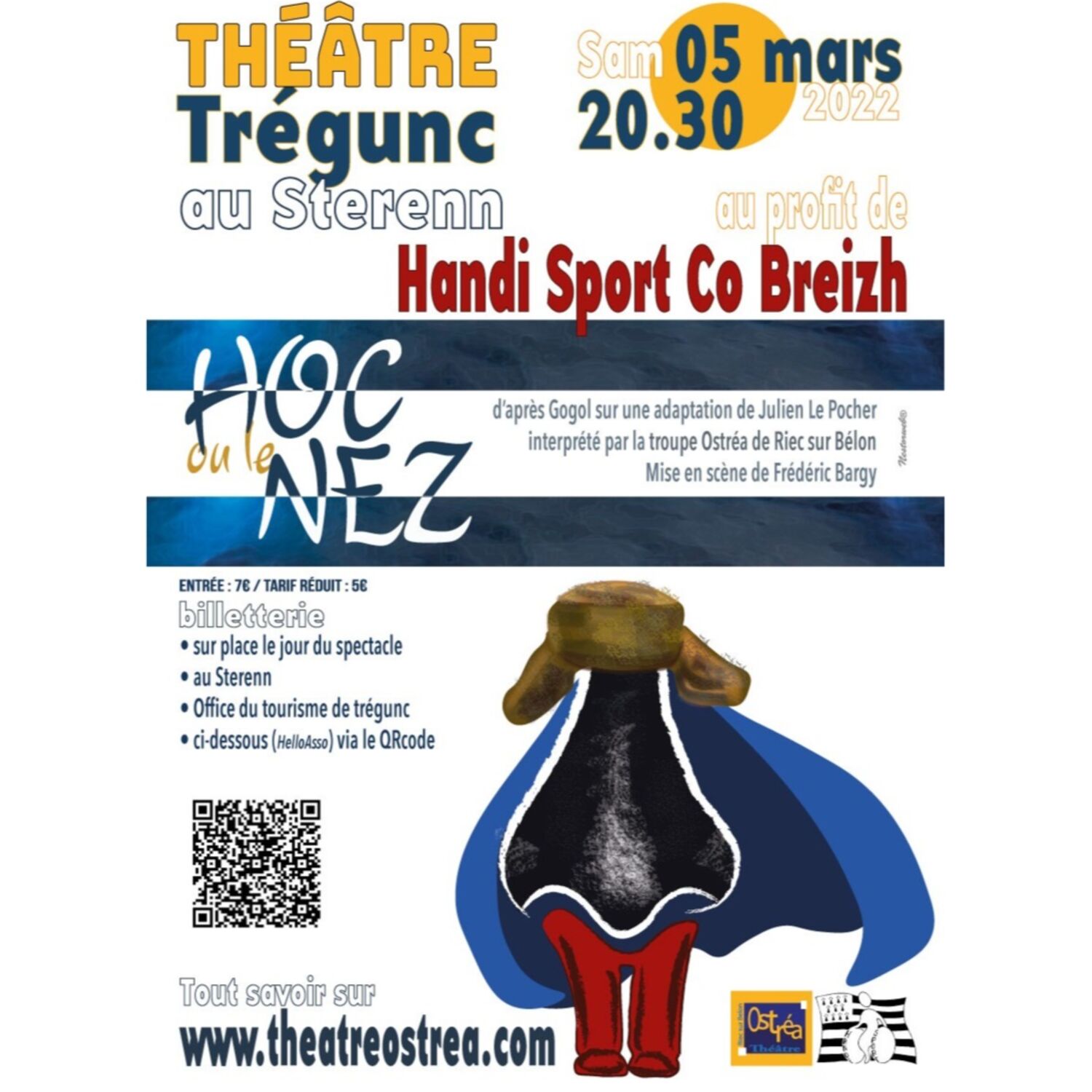 Du théâtre le 5 mars à Trégunc pour soutenir Handi Sport Co Breizh