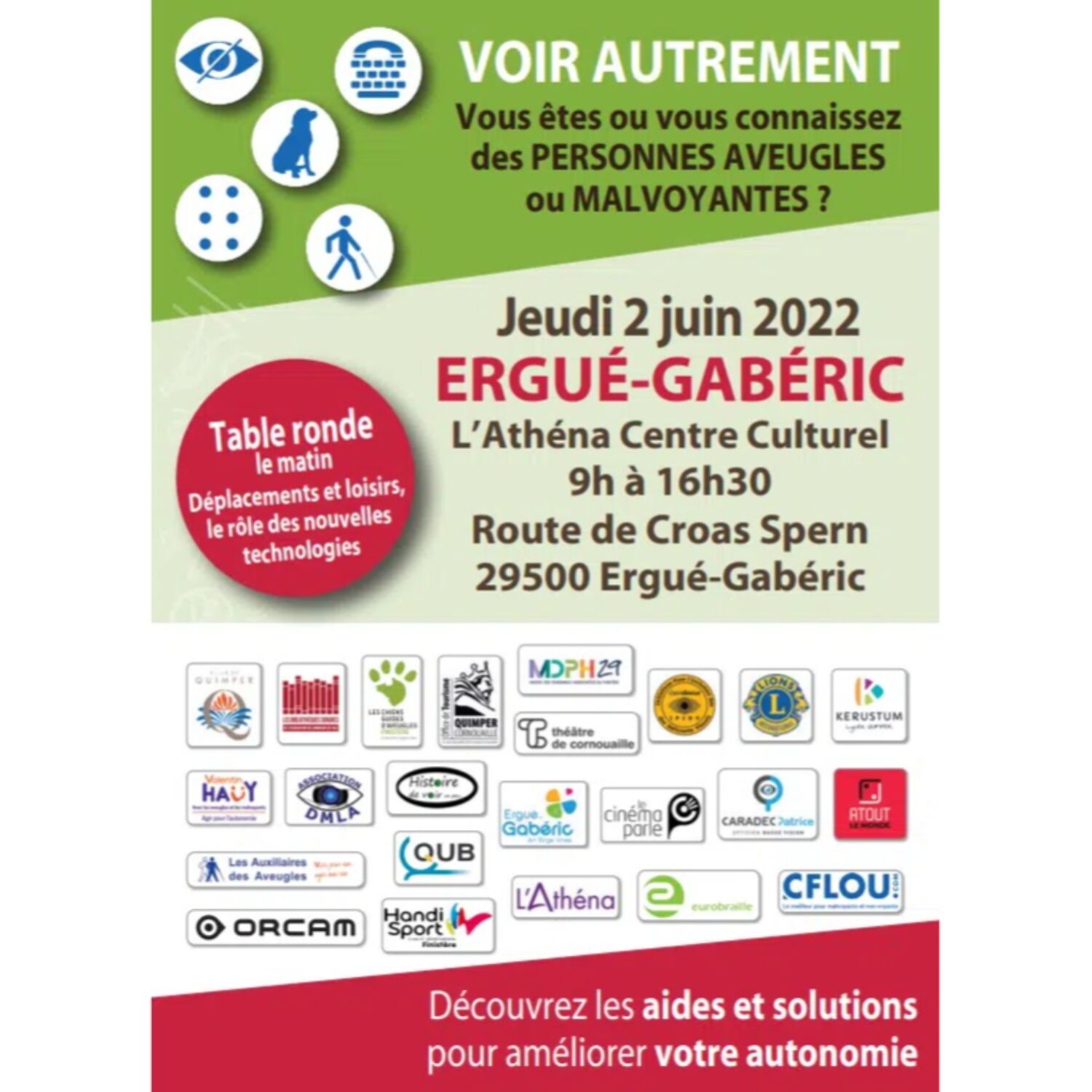 Journée VOIR AUTREMENT le 2 juin à Ergué Gabéric