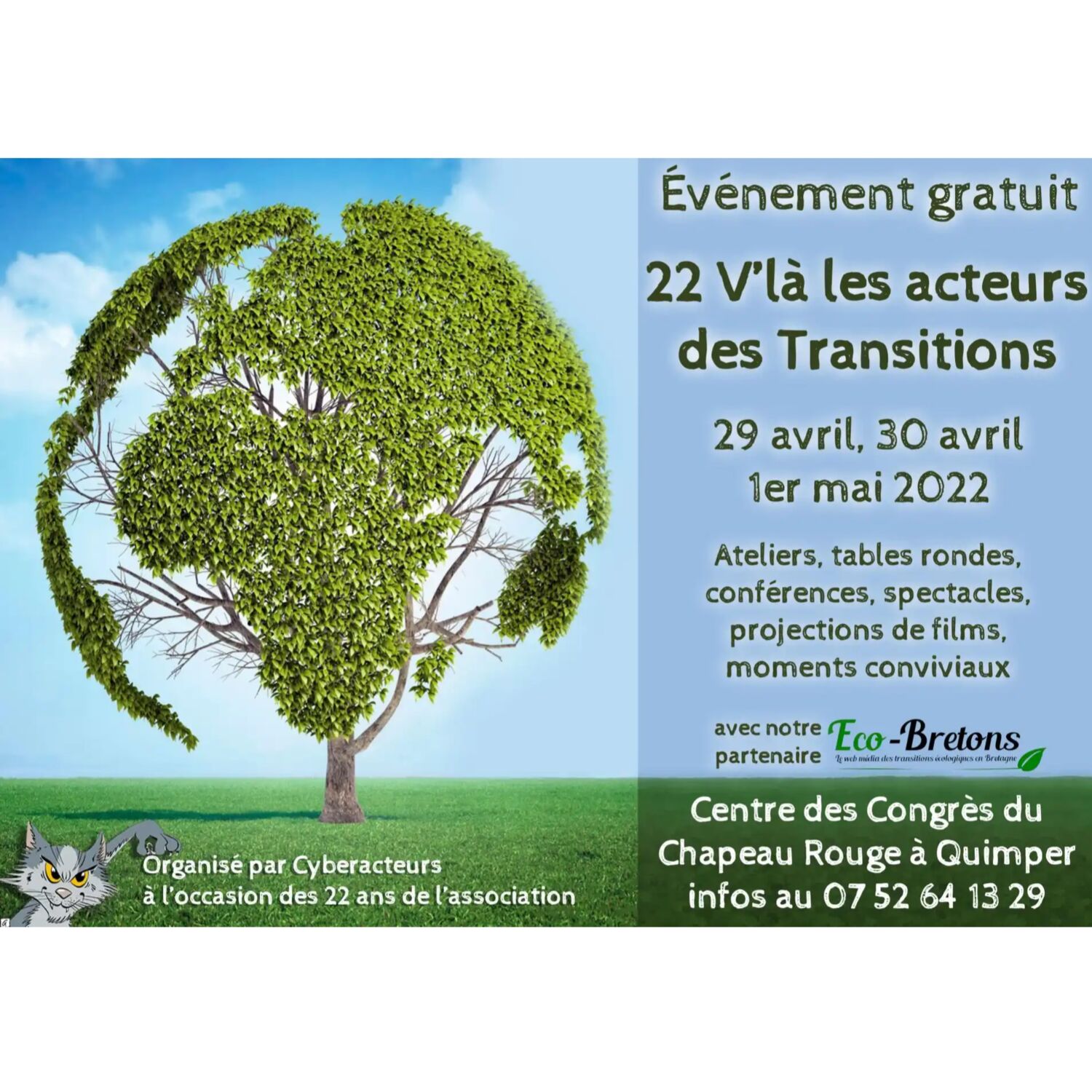 22 V'là les acteurs des Transitions : Ecofoire à Quimper du 29 avril au 1er mai