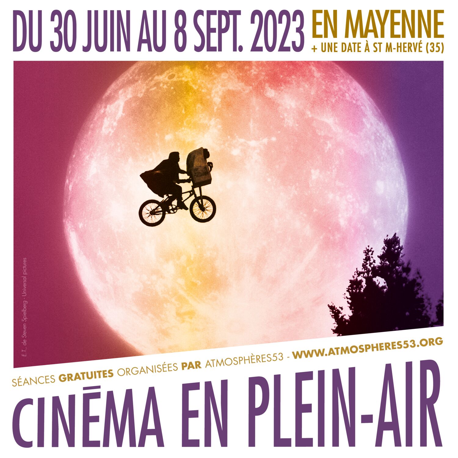 CINEMA EN PLEIN-AIR 2023 / 31 RENDEZ-VOUS GRATUITS EN MAYENNE