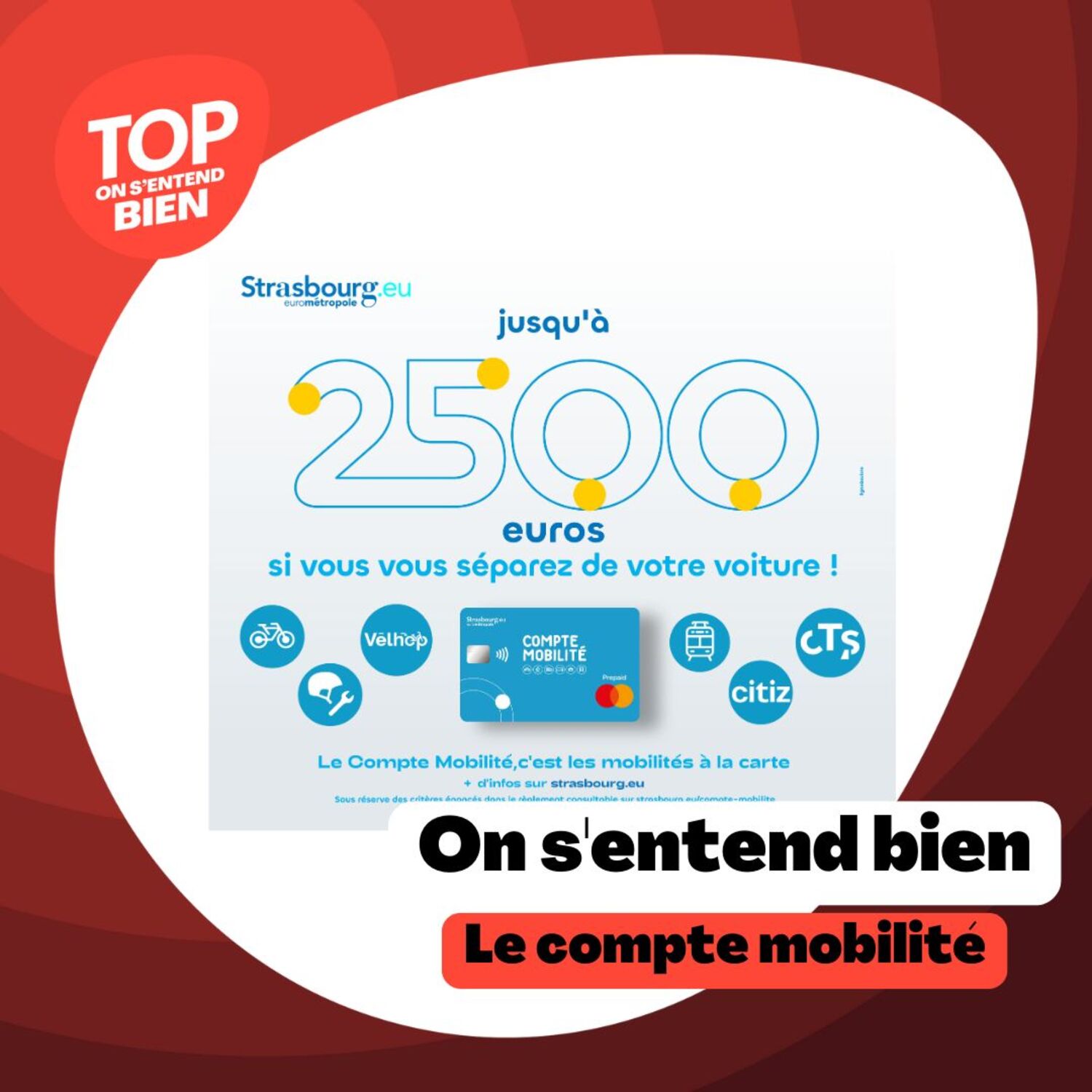 On s'entend bien - Le compte mobilité de l'Eurométropole de Strasbourg