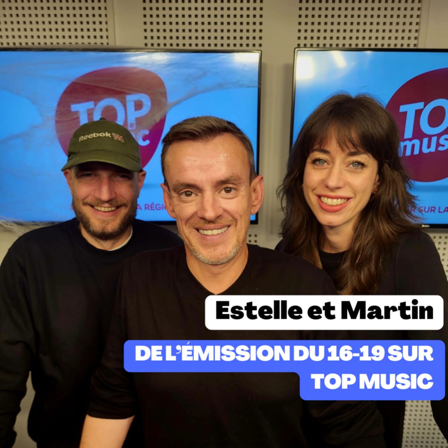Estelle et Martin de l'émission du 16-19 sur Top Music !