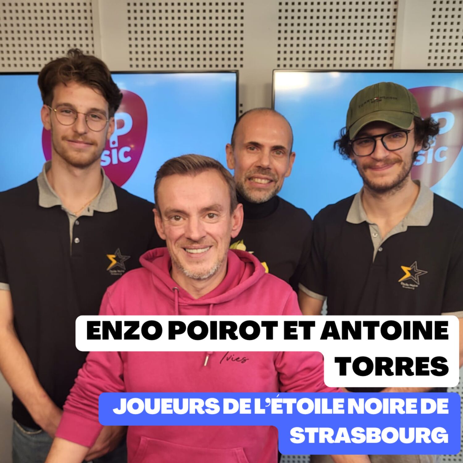 Enzo Poirot et Antoine Torres, joueurs de l'Étoile Noire de Strasbourg