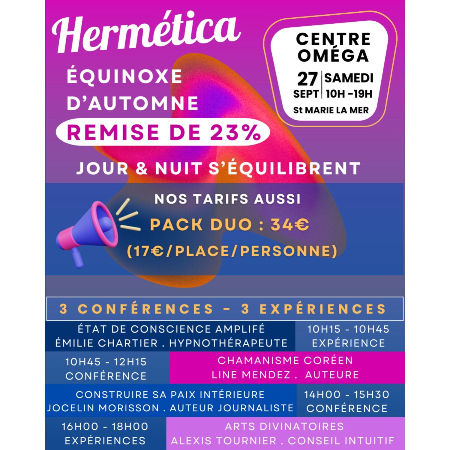 100% chez vous dans les P.O avec PHILIPPE : Festival équinoxe...