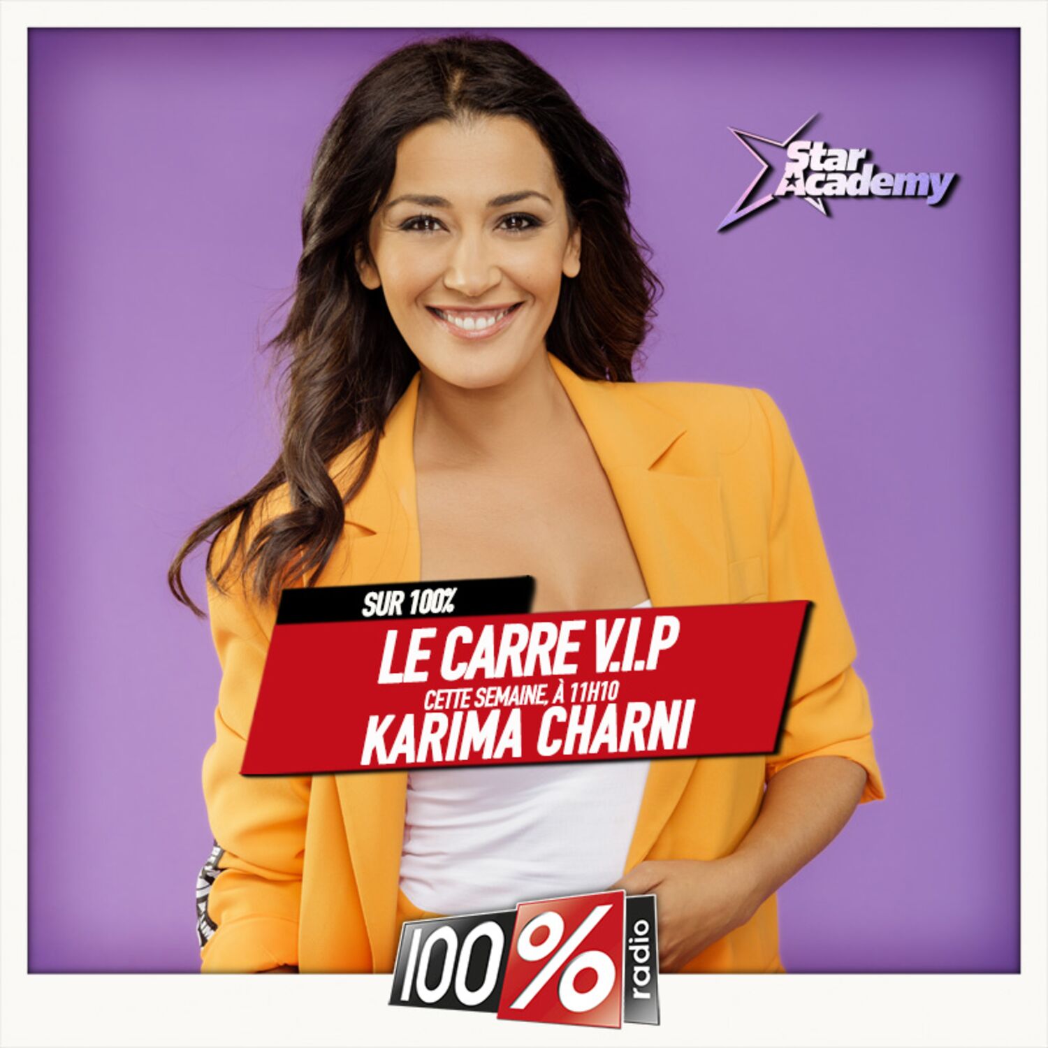 Le carré VIP de Karima Charni sur 100% du 30/10/2023