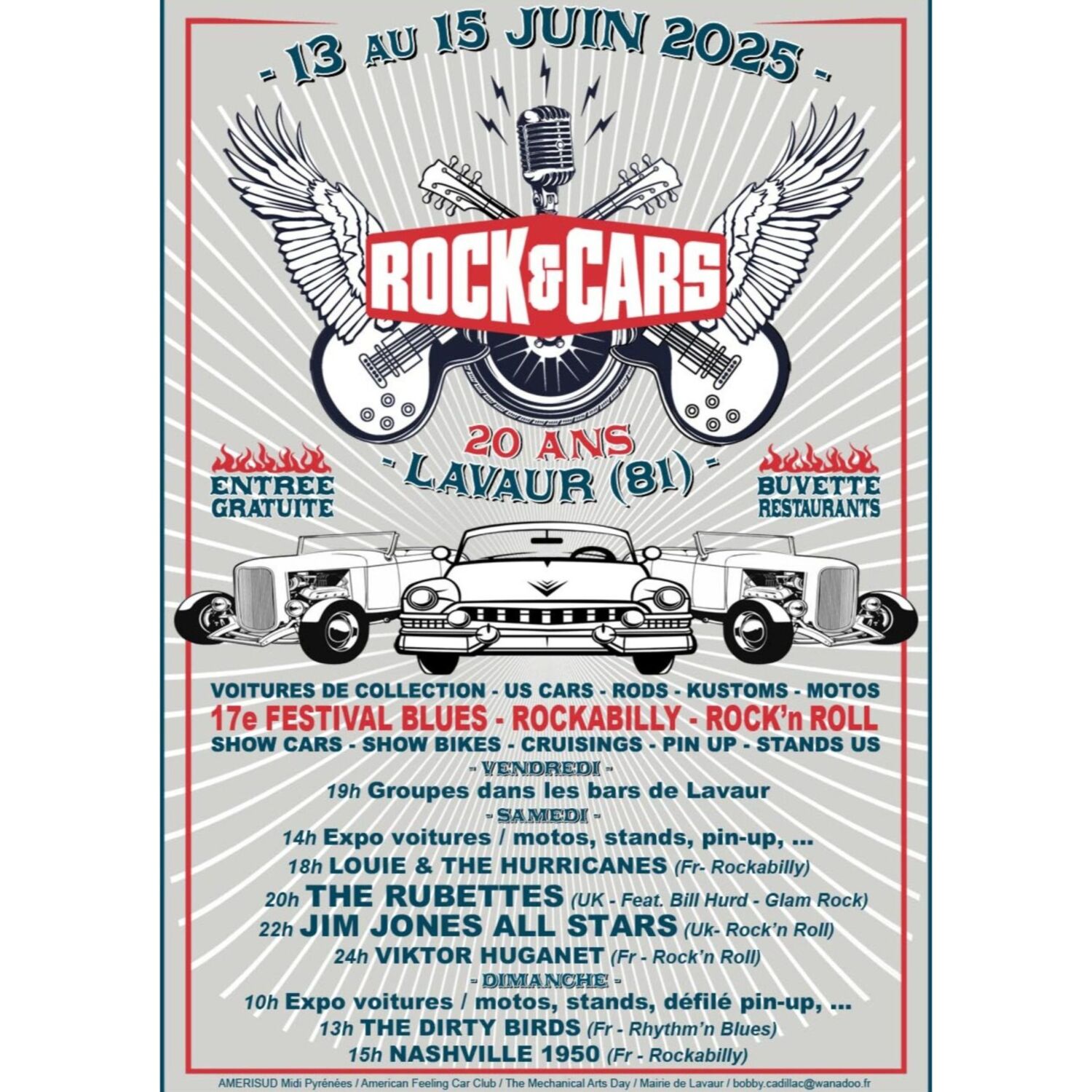 Podcast de l'émission 100% chez vous avec le Festival ROCK’&’CARS