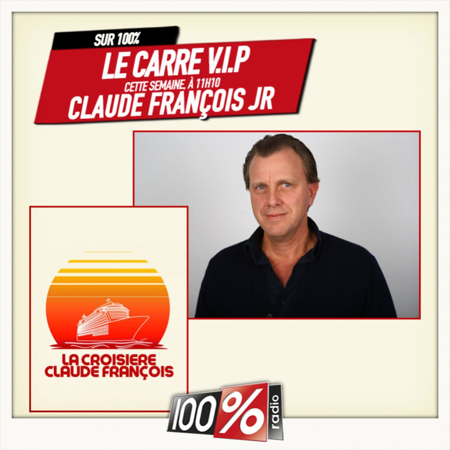 Le carré VIP  sur 100%  avec Claude François Jr du 29/04/2024