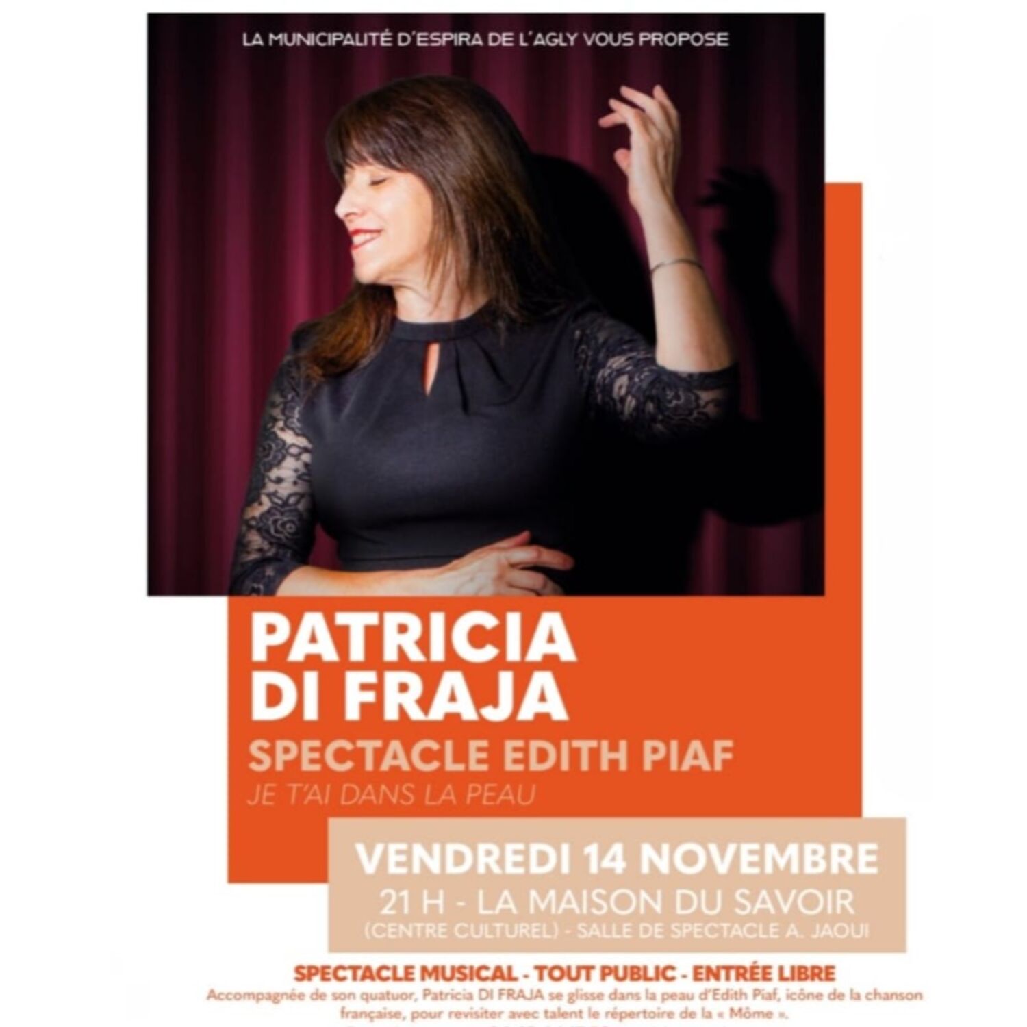 100% chez vous dans les PO avec le spectacle "je t'ai dans la peau"