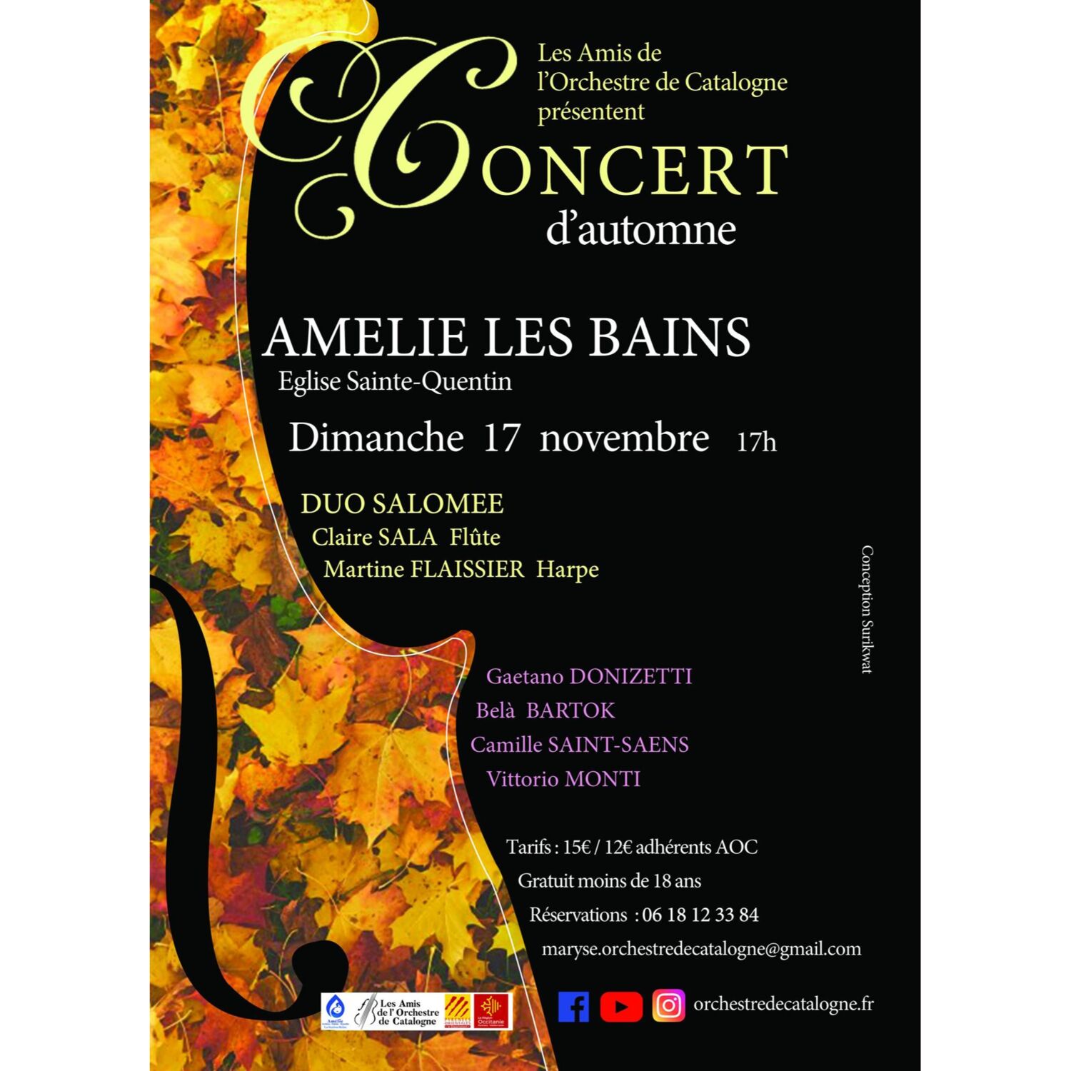 100% chez vous dans les  P.O avec PHILIPPE : Concert à Amélie les Bains le 17 Novembre