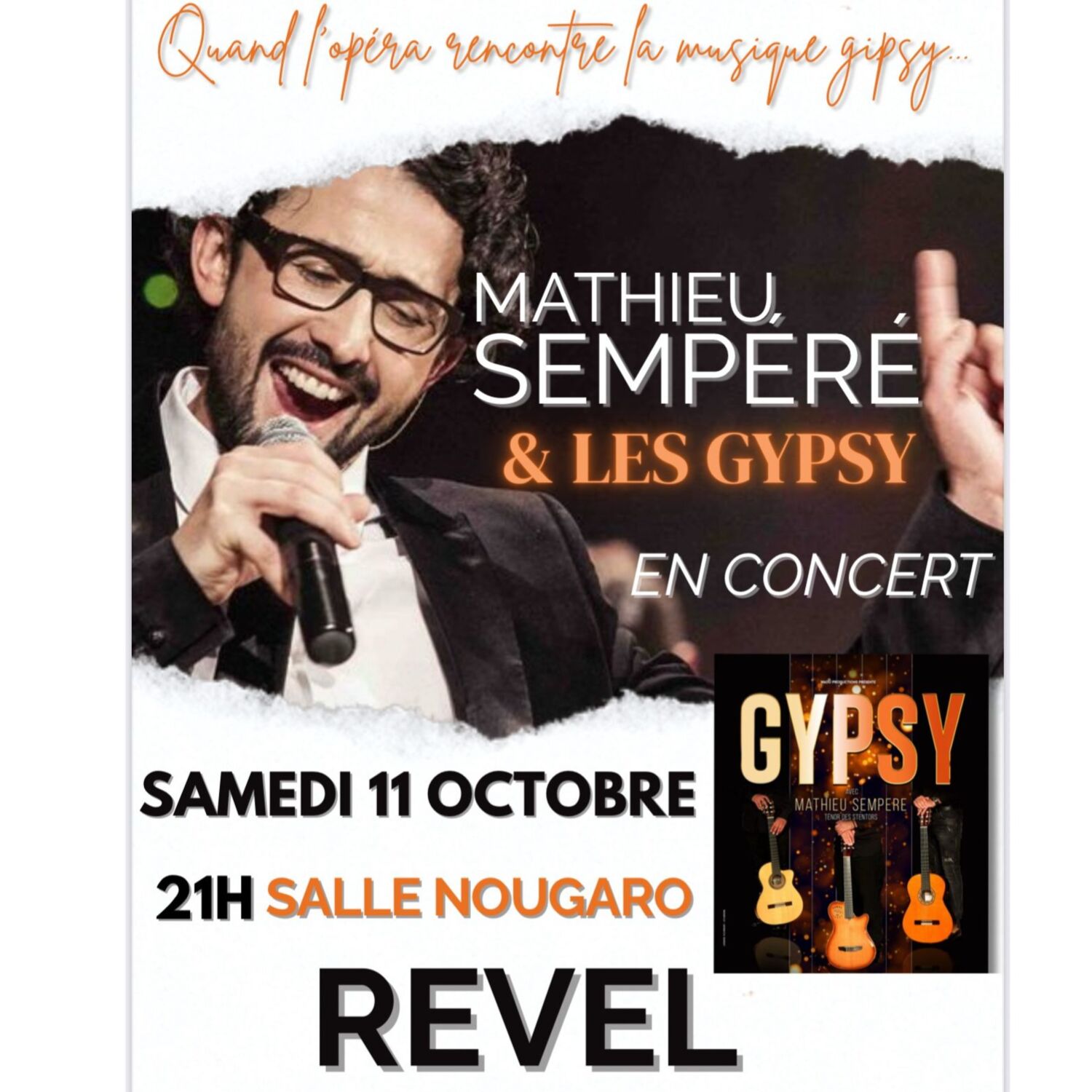 MATHIEU SEMPERE et les GYPSY à REVEL- sur 100%