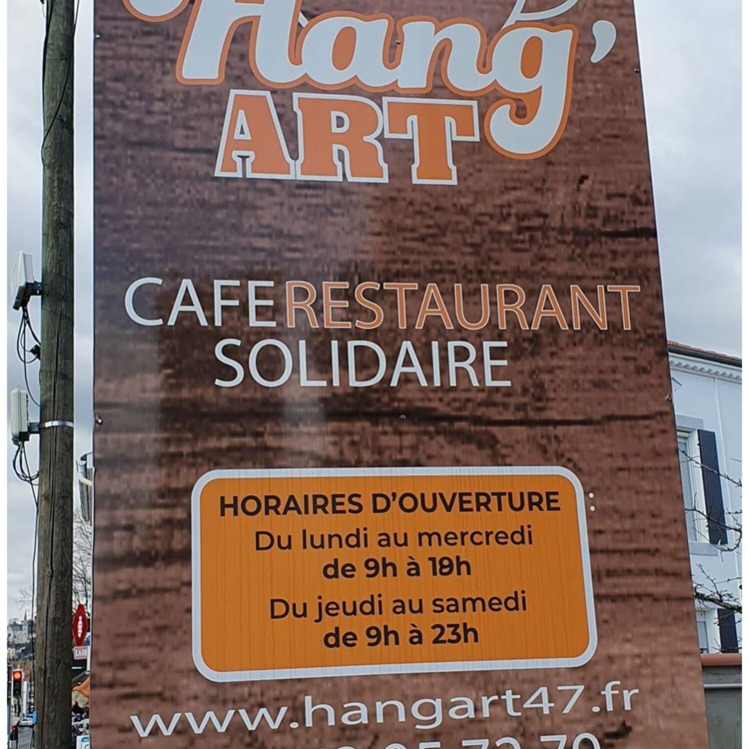 Le menu du jour sur 100% radio à Agen au Hang'ART