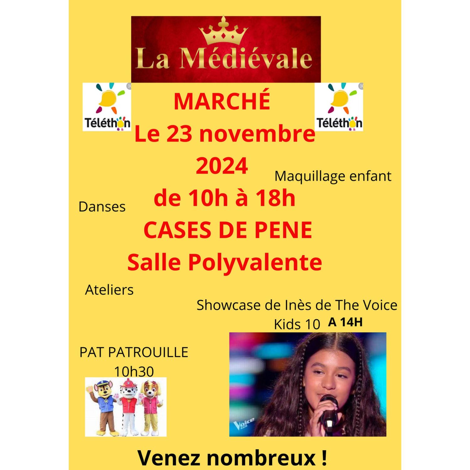 100% chez vous dans les  P.O avec PHILIPPE : L'association La Médiévale organise un marché à Case de