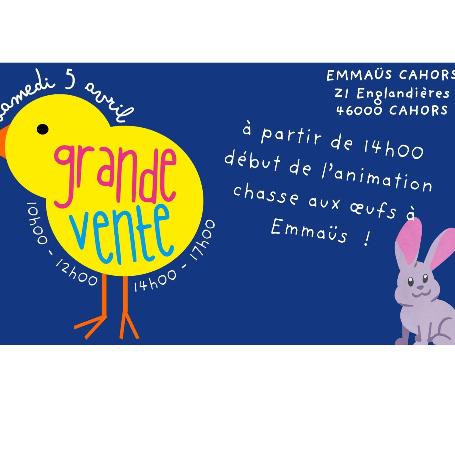 Podcast de l'émission 100% chez vous avec la Grande Vente d'Avril d'EMMAUS CAHORS