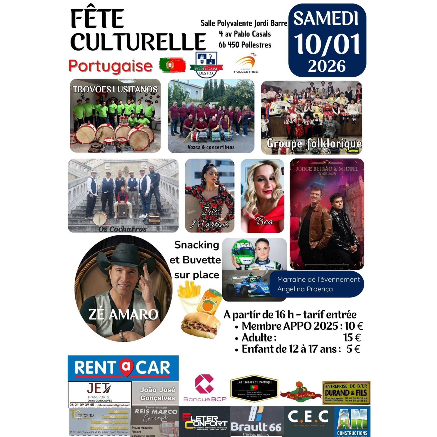 100% chez vous dans les PO : fête Portugaise le 10janvier à Pollestres