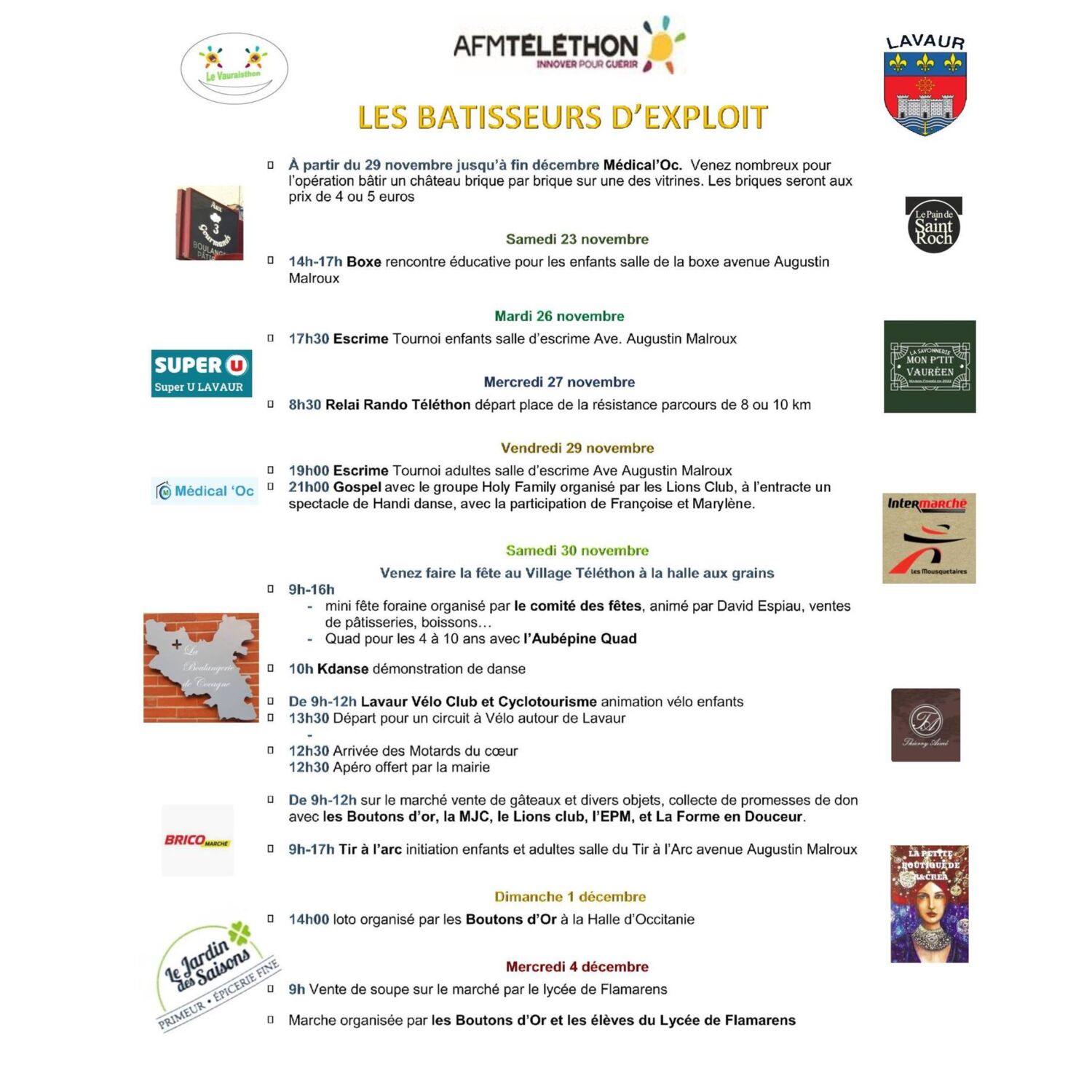 Podcast de l'émission 100% chez vous avec le Téléthon à Lavaur