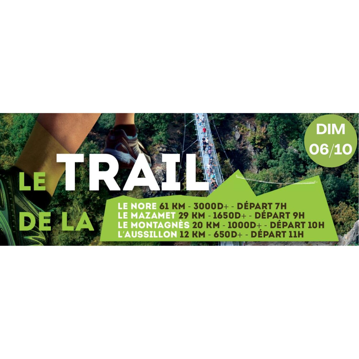 Podcast de l'émission 100% chez vous avec le trail de la passerelle