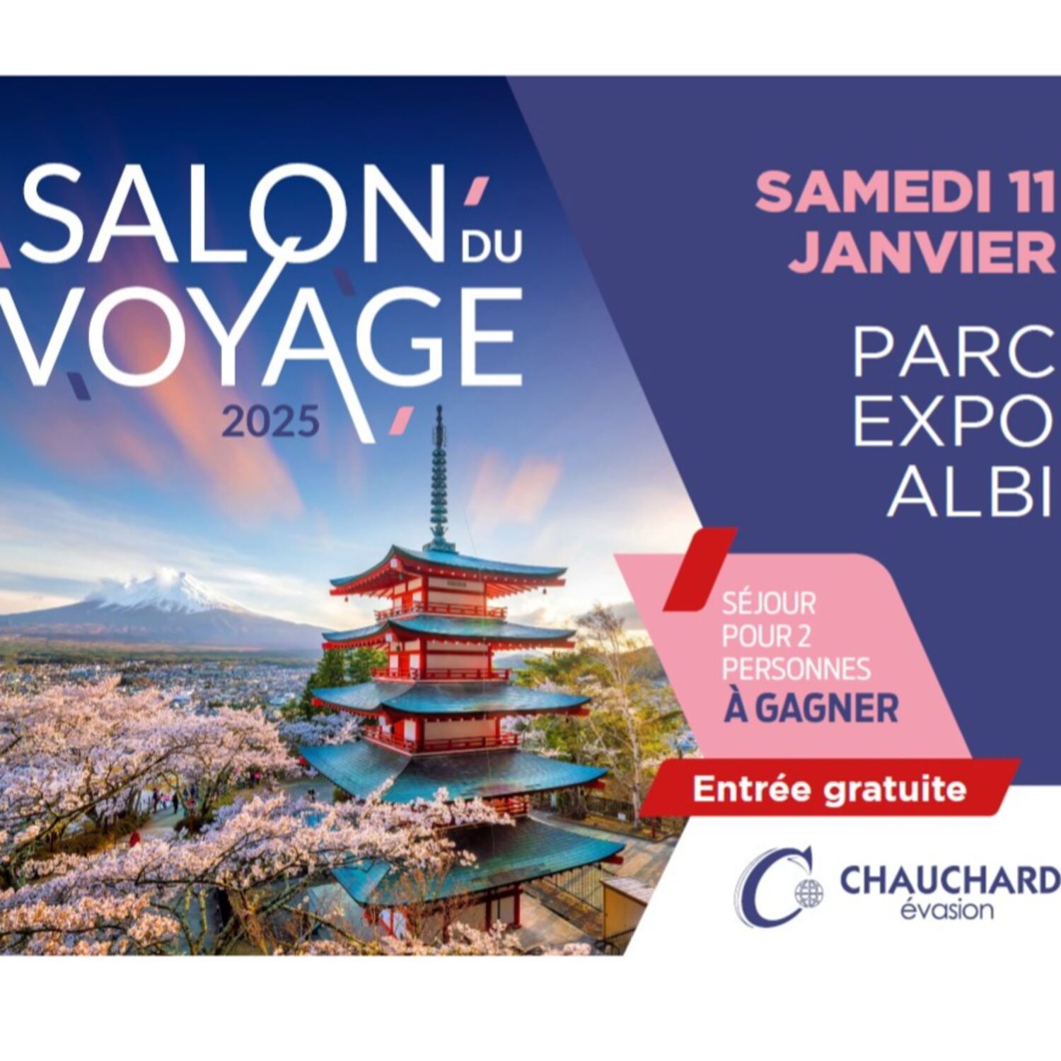 Podcast de l'émission 100% chez vous avec Le Salon du voyage à Albi
