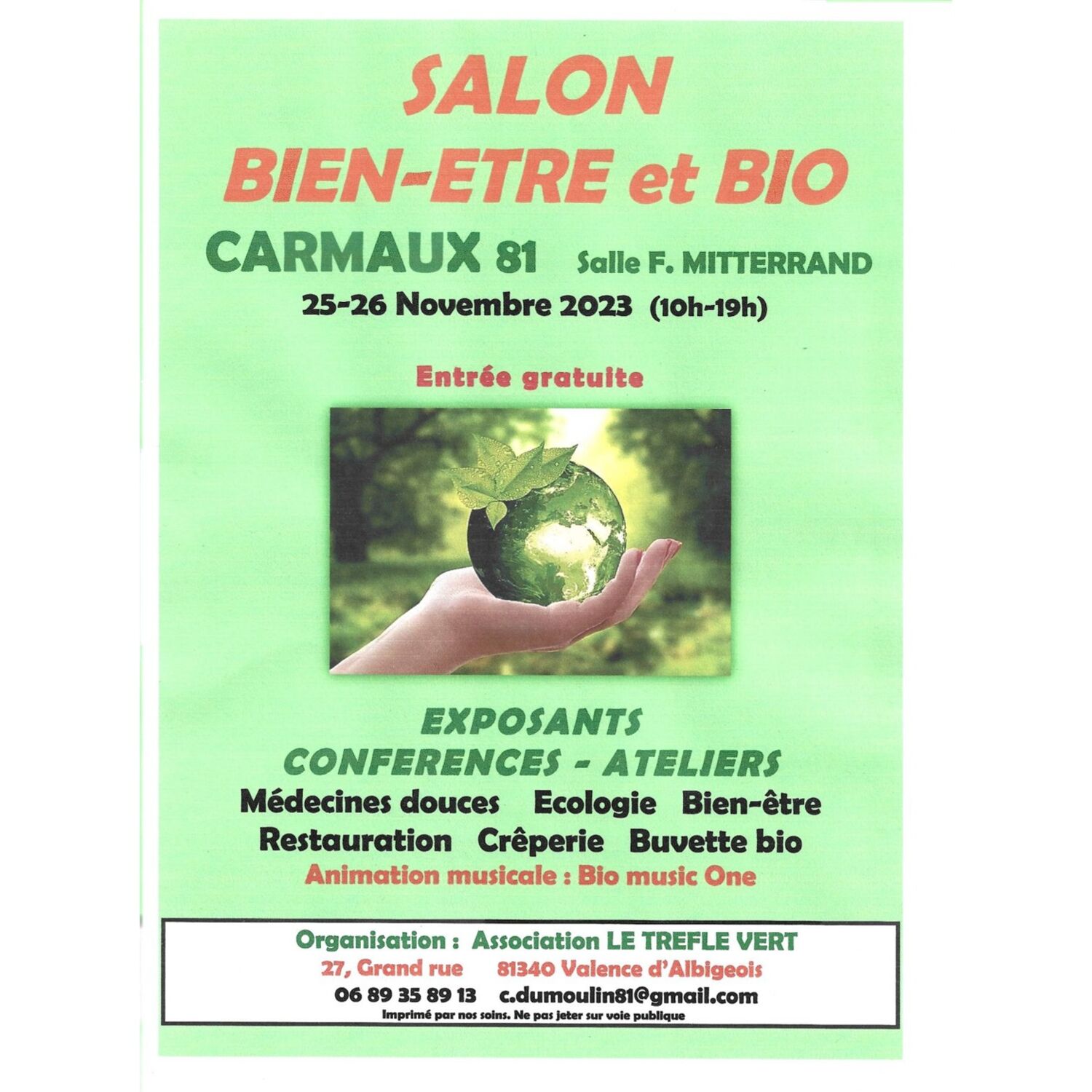 Podcast de l'émission 100% chez vous dans le Tarn : Salon bien être...