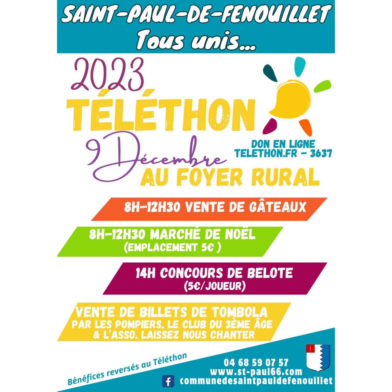 100% chez vous dans les  PO avec PHILIPPE : Téléthon 2023 à St Paul...