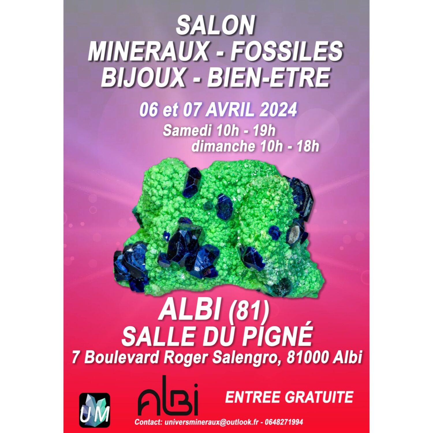 Podcast de l'émission 100% chez vous avec le Salon minéraux,...