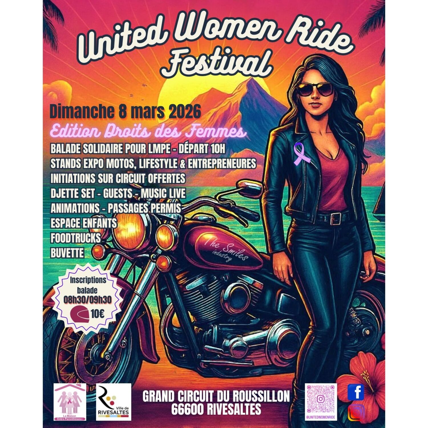 100% chez vous dans les PO avec Philippe : UNITED WOMEN RIDE #1 débarque le 8 mars 2026