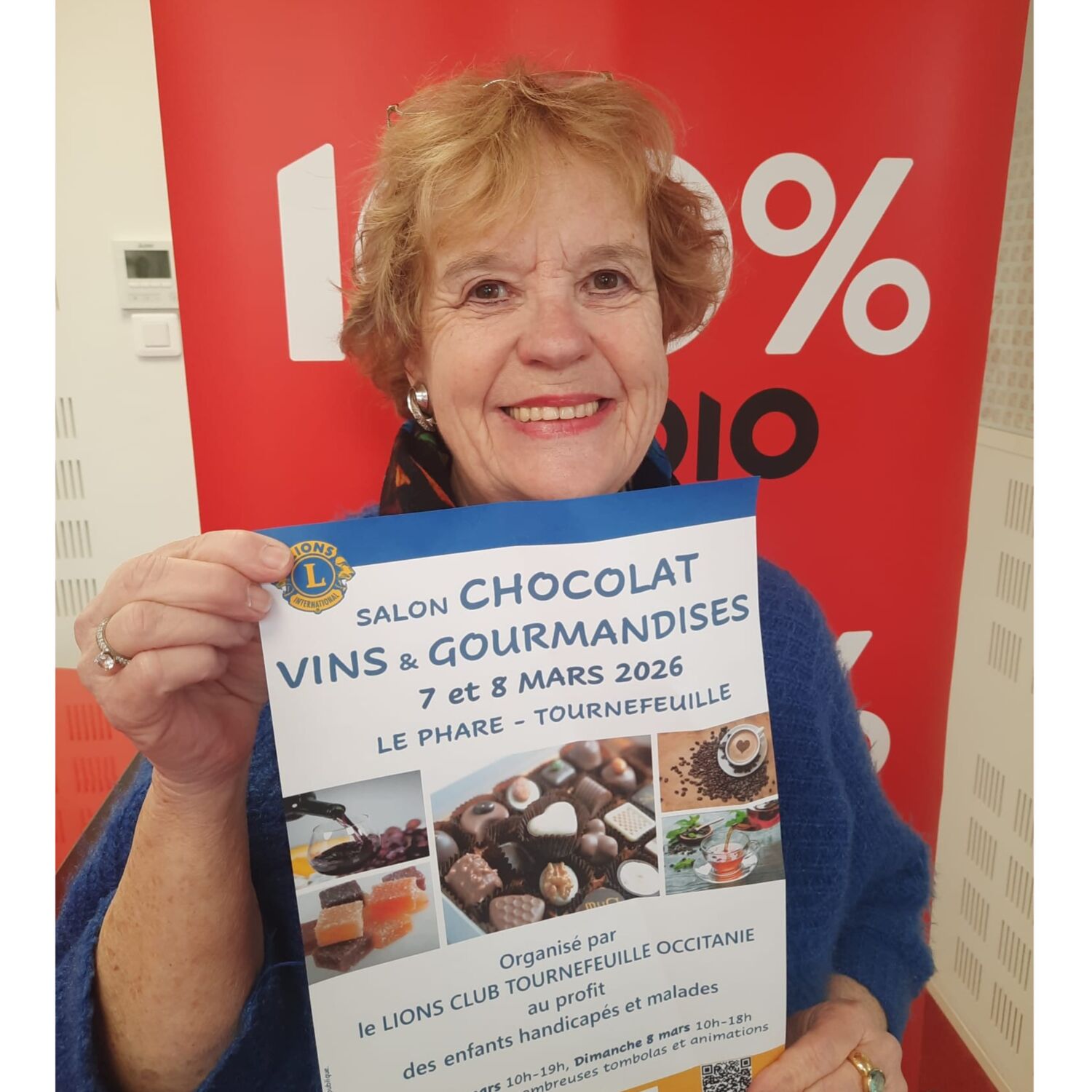 Salon vins chocolat et gourmandises- Magali sur 100%