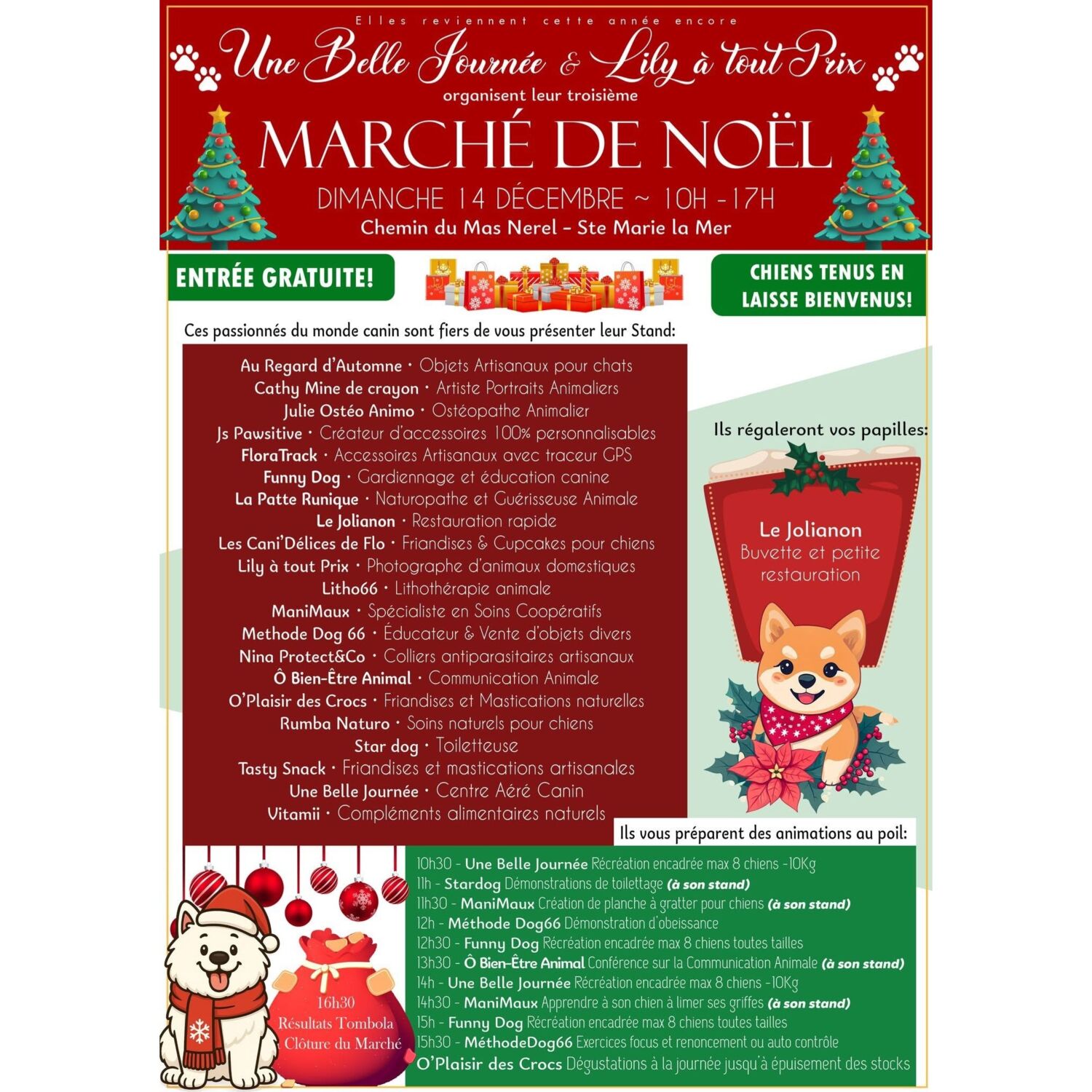 100% chez vous dans les PO : Marché de Noël canin, une belle...