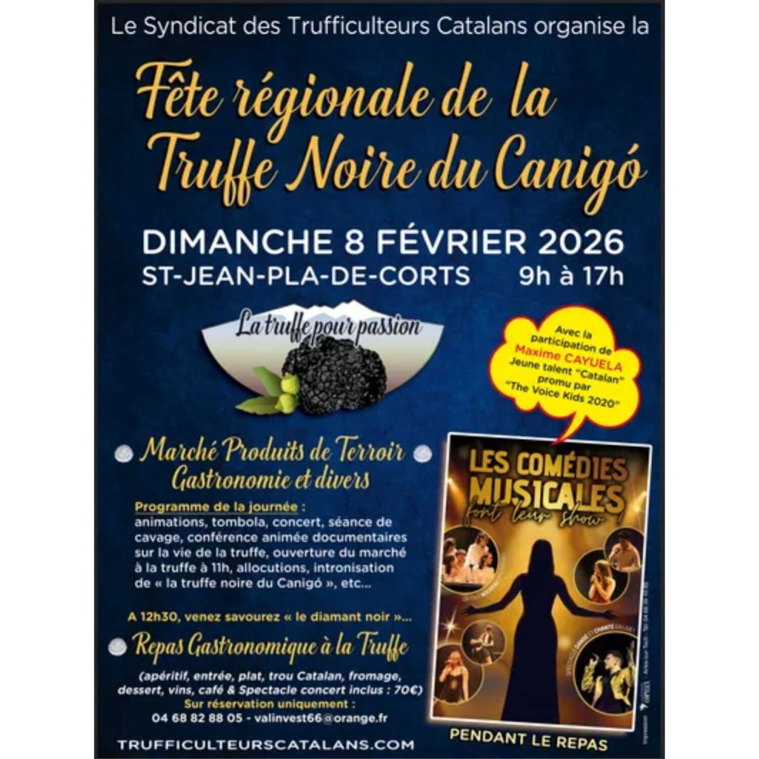 100%chez vous dans les PO : La fête régionale de la truffe noire du Canigó