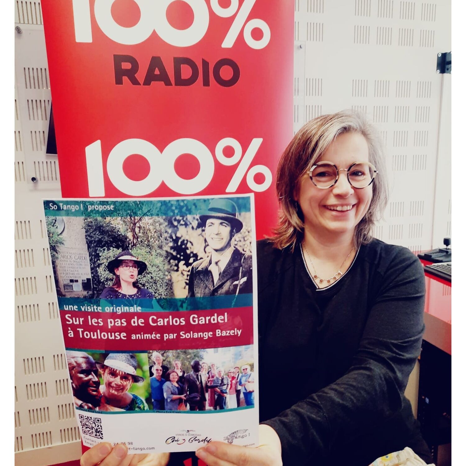 VISITE De CARLOS GARDEL- Solange sur 100%