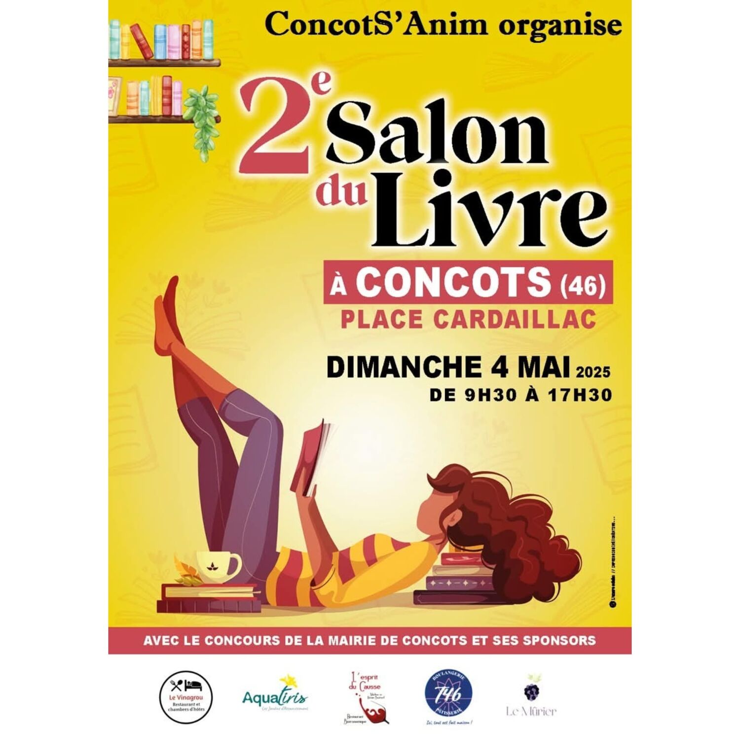 Podcast de l'émission 100% chez vous : 2ème salon du livre à CONCOTS