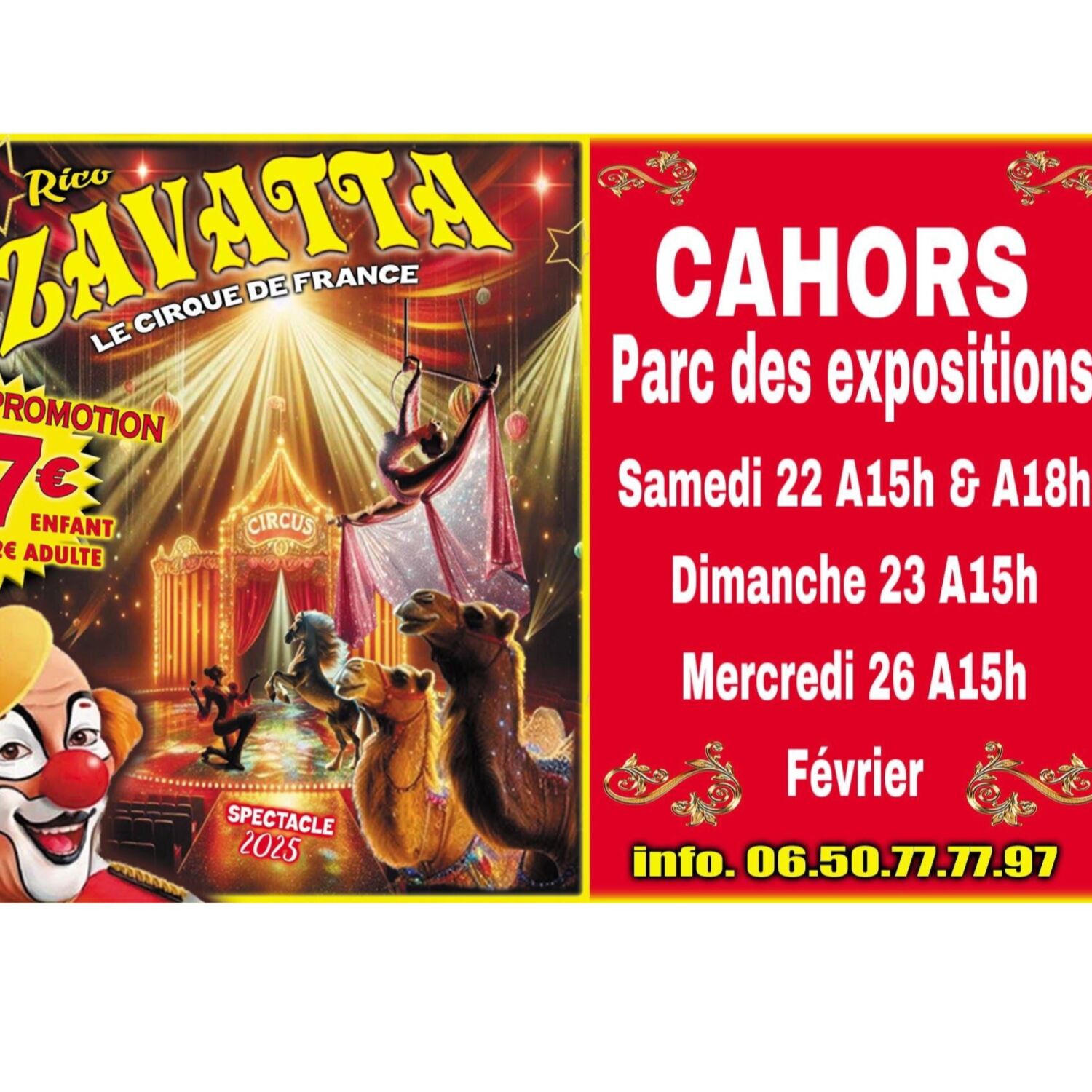 Podcast de l'émission 100% chez vous avec le cirque Rico Zavatta