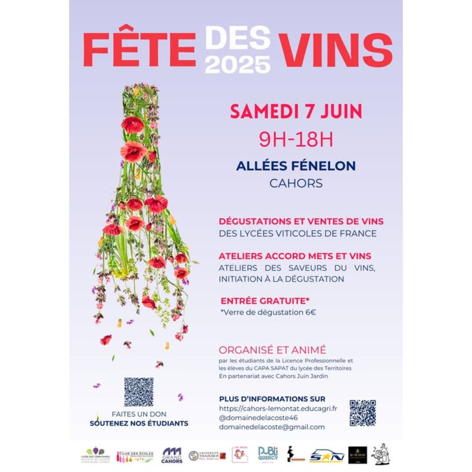 Podcast de l'émission 100% chez vous avec la Fête des Vins à Cahors