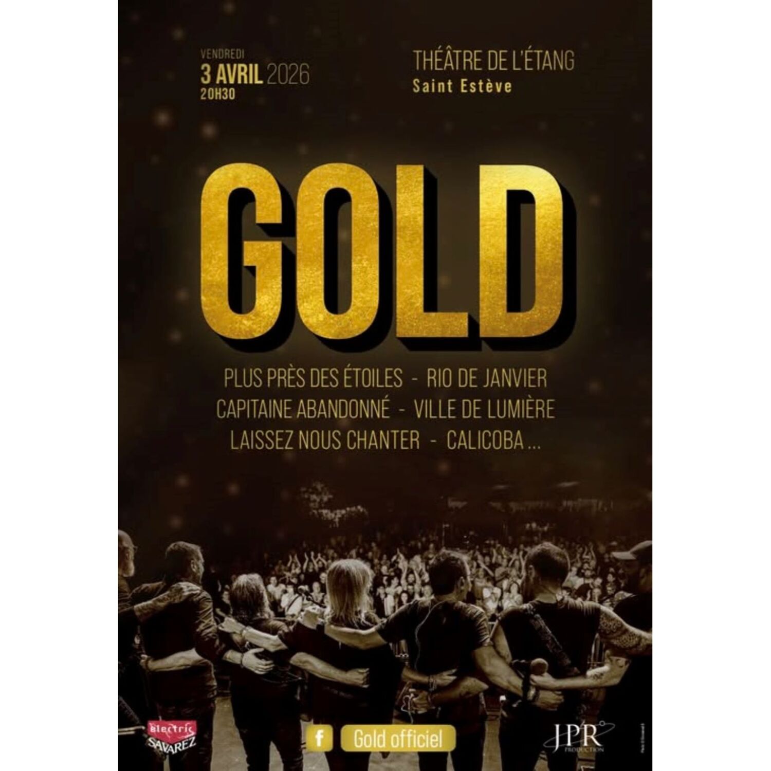 100% chez vous dans les PO avec le groupe Gold au théâtre de l'étang le vendredi 3 avril 2026