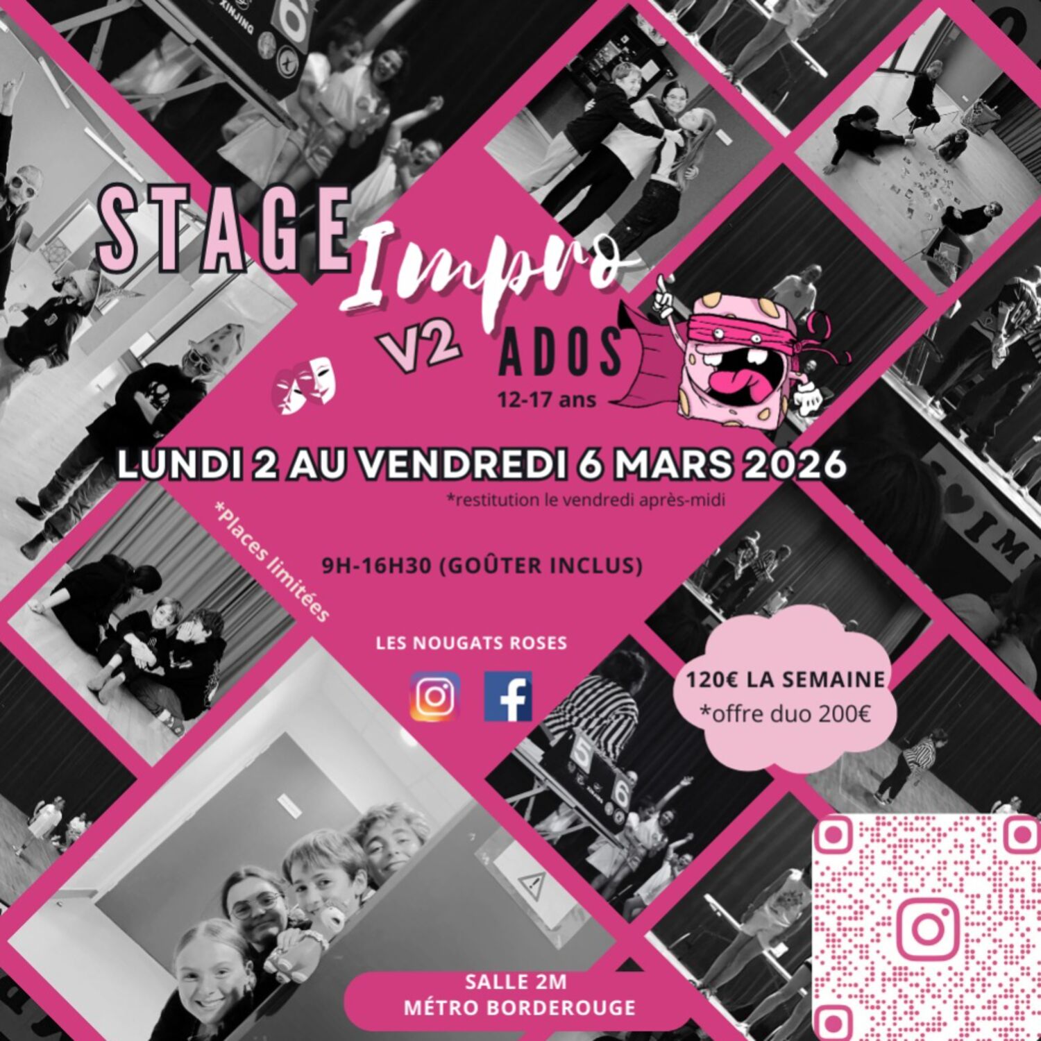 STAGES THEATRE IMPRO ADOS- Marie Caugy sur 100%