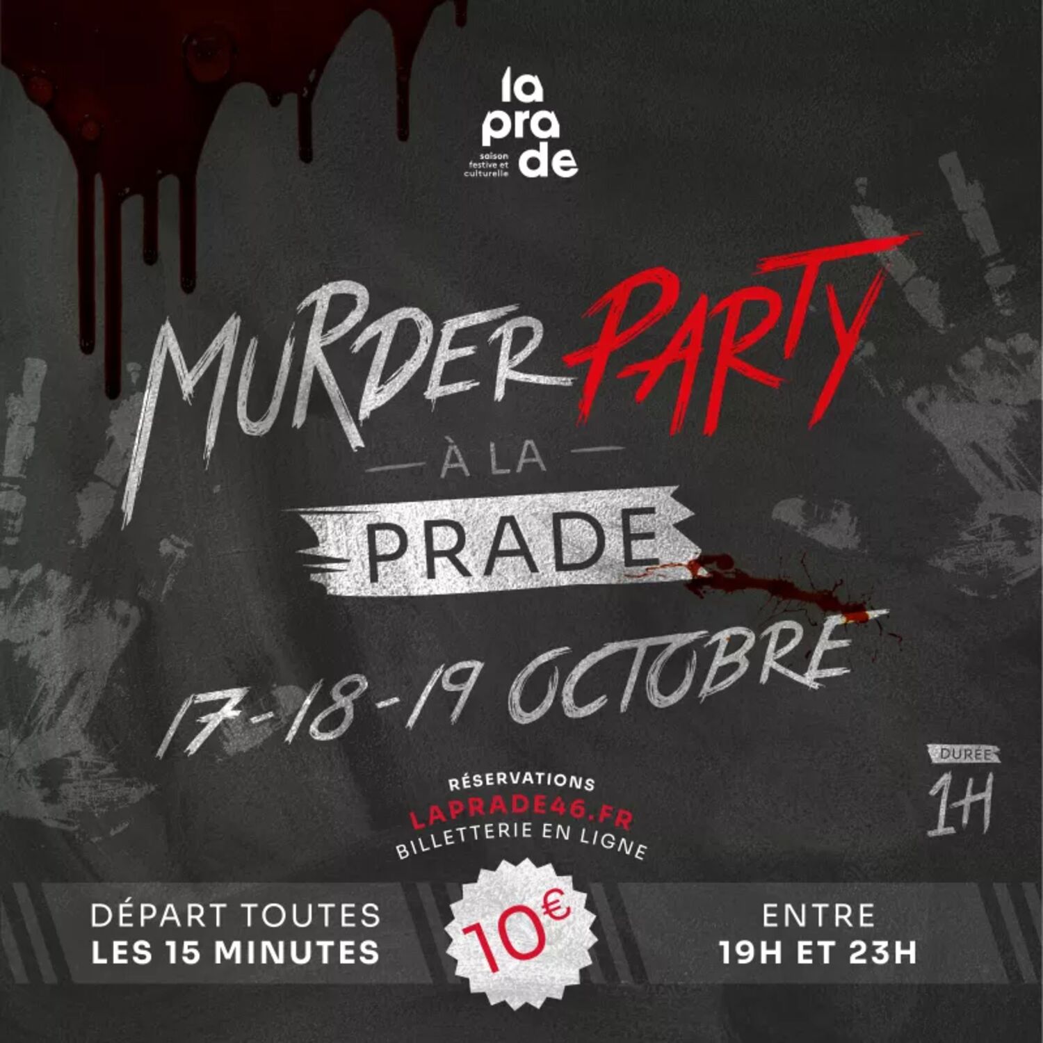 Podcast de l'émission 100% chez vous avec la Murder Party à Pradines